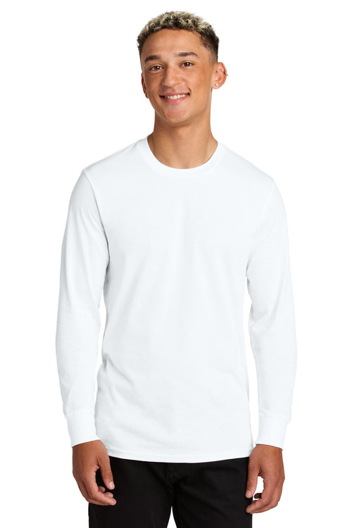 Custom Bright White Unisex Long Sleeve Organic Cotton Tee AL6104, personalized by SanCanDo Swag in Argyle, TX