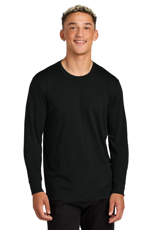 Custom Deep Black Unisex Long Sleeve Organic Cotton Tee AL6104, personalized by SanCanDo Swag in Argyle, TX
