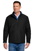 Custom Deep Black Quilted Jacket BB18600, personalized by SanCanDo Swag in Argyle, TX