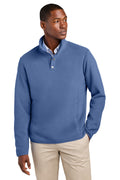 Custom Charter Blue Fleece 1/4-Snap Neck BB18612, personalized by SanCanDo Swag in Argyle, TX