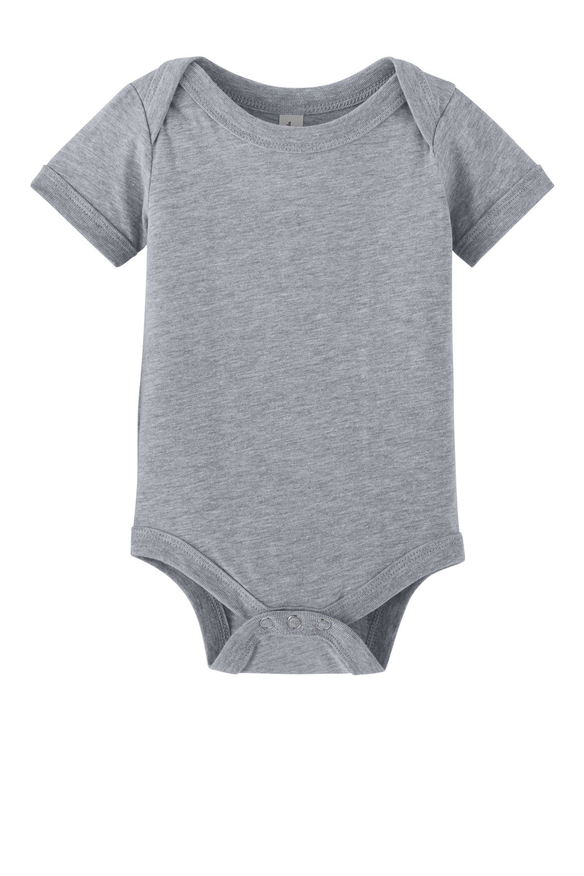 Custom Athletic Heather Infant Jersey Short Sleeve One Piece BC100B, personalized by SanCanDo Swag in Argyle, TX