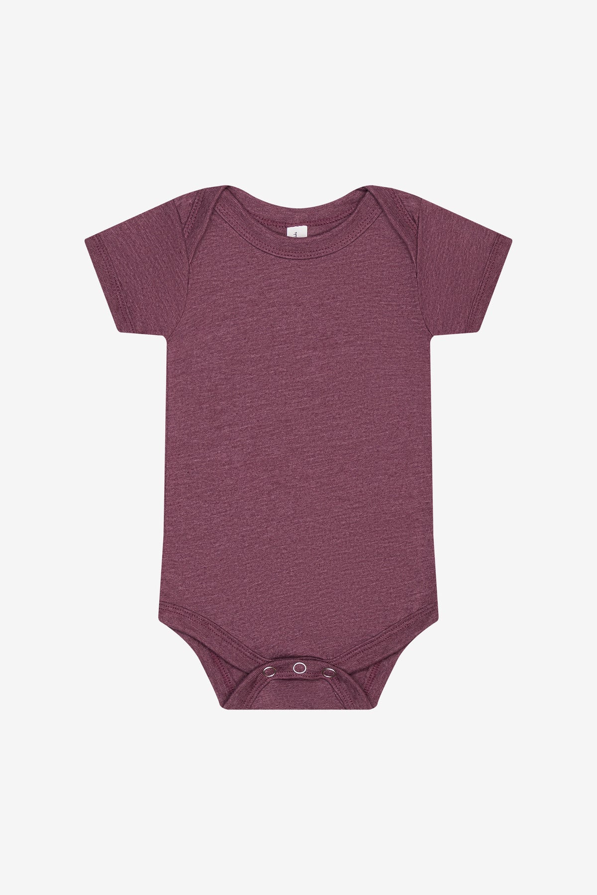 Custom Heather Maroon Infant Jersey Short Sleeve One Piece BC100B, personalized by SanCanDo Swag in Argyle, TX