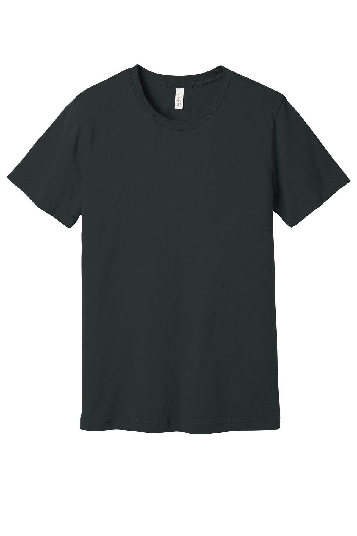Custom Dark Grey Unisex Jersey Tee BC3001, personalized by SanCanDo Swag in Argyle, TX