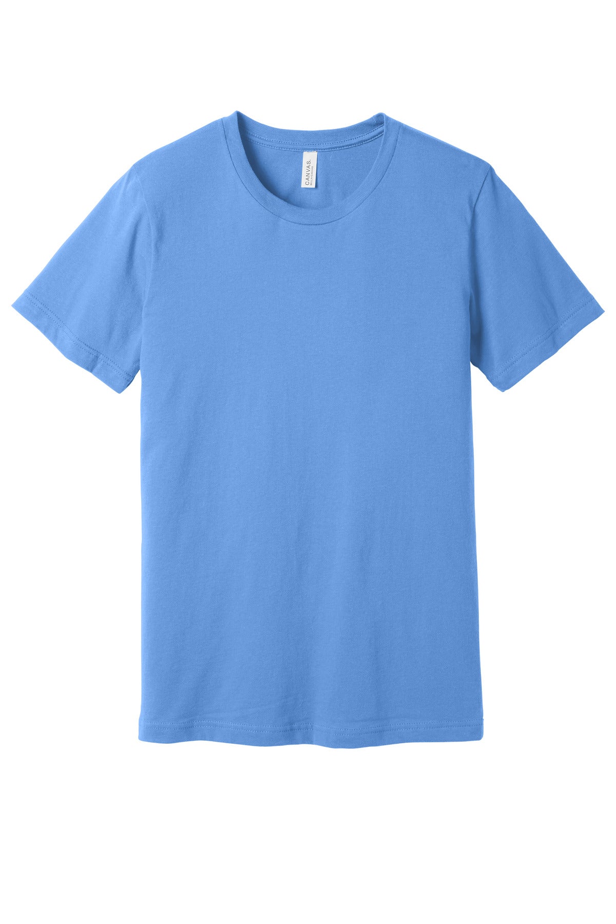 Custom Carolina Blue Unisex Jersey Tee BC3001, personalized by SanCanDo Swag in Argyle, TX