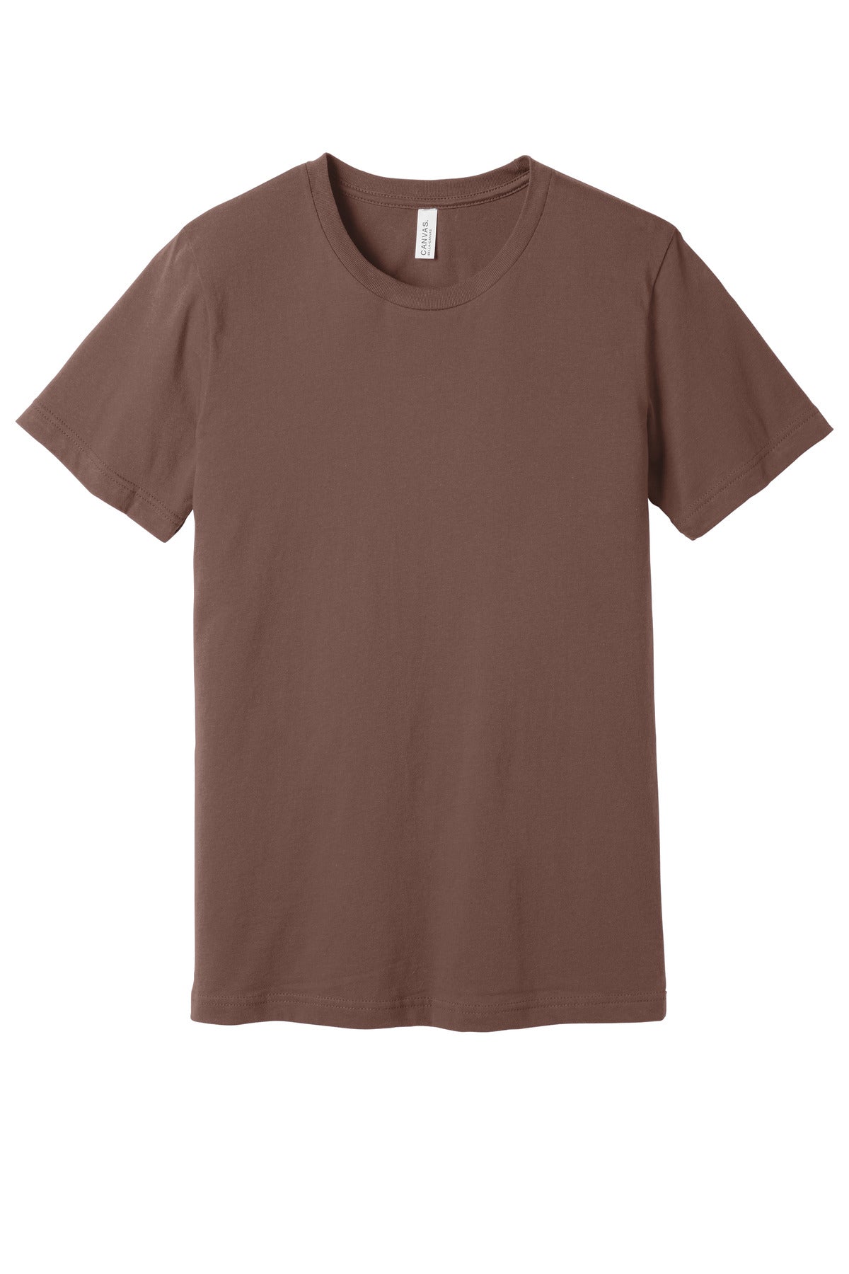 Custom Chestnut Unisex Jersey Tee BC3001, personalized by SanCanDo Swag in Argyle, TX