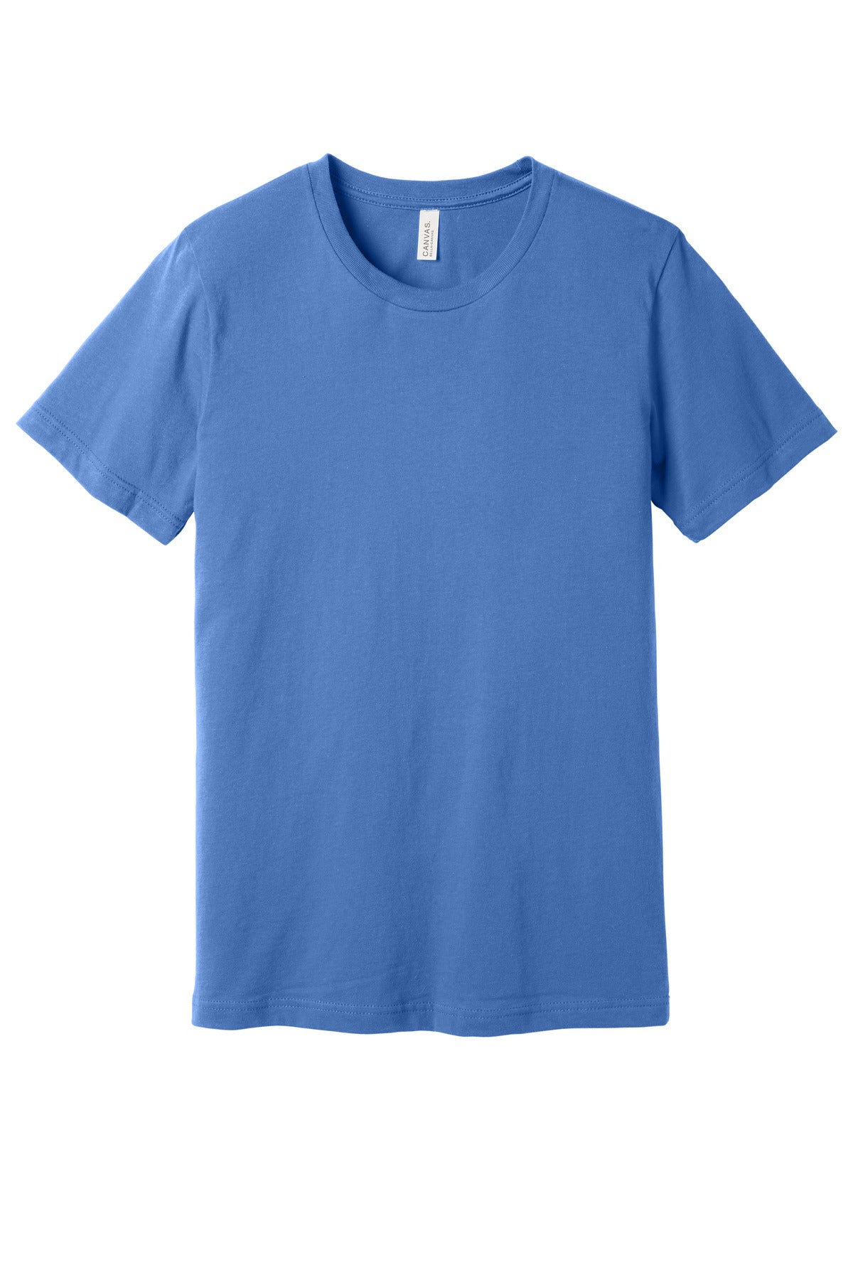 Custom Columbia Blue Unisex Jersey Tee BC3001, personalized by SanCanDo Swag in Argyle, TX