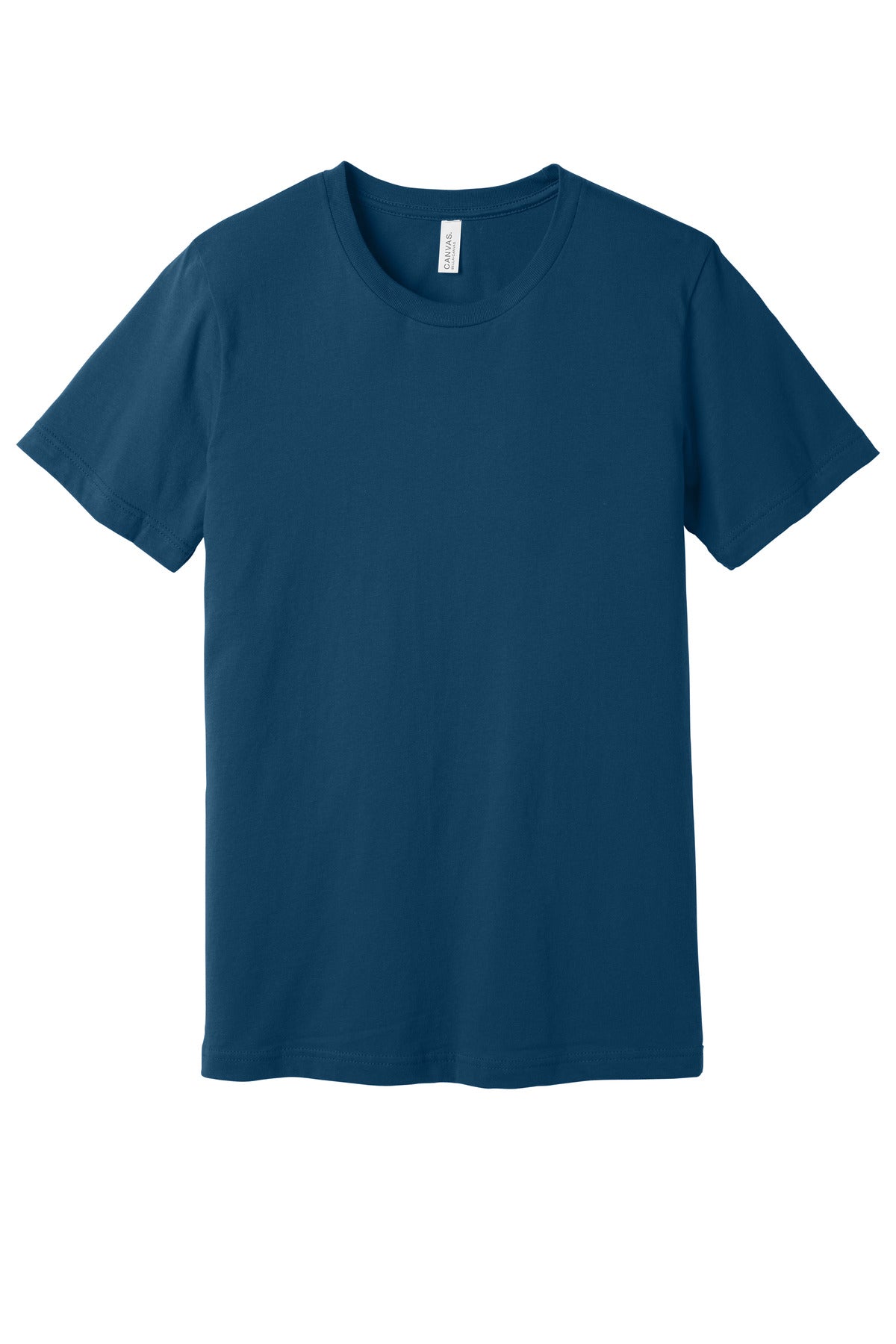 Custom Cool Blue Unisex Jersey Tee BC3001, personalized by SanCanDo Swag in Argyle, TX