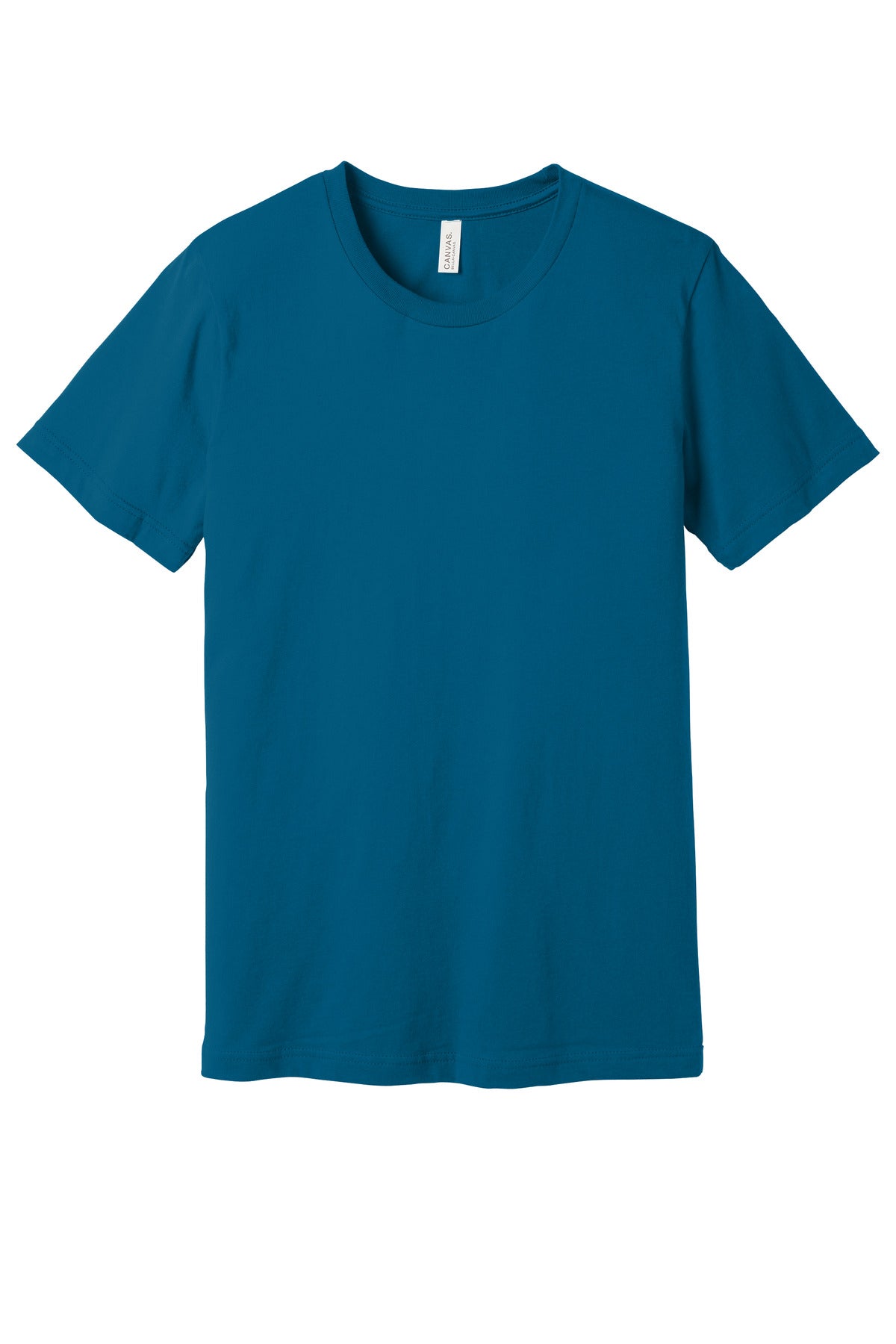 Custom Deep Teal Unisex Jersey Tee BC3001, personalized by SanCanDo Swag in Argyle, TX