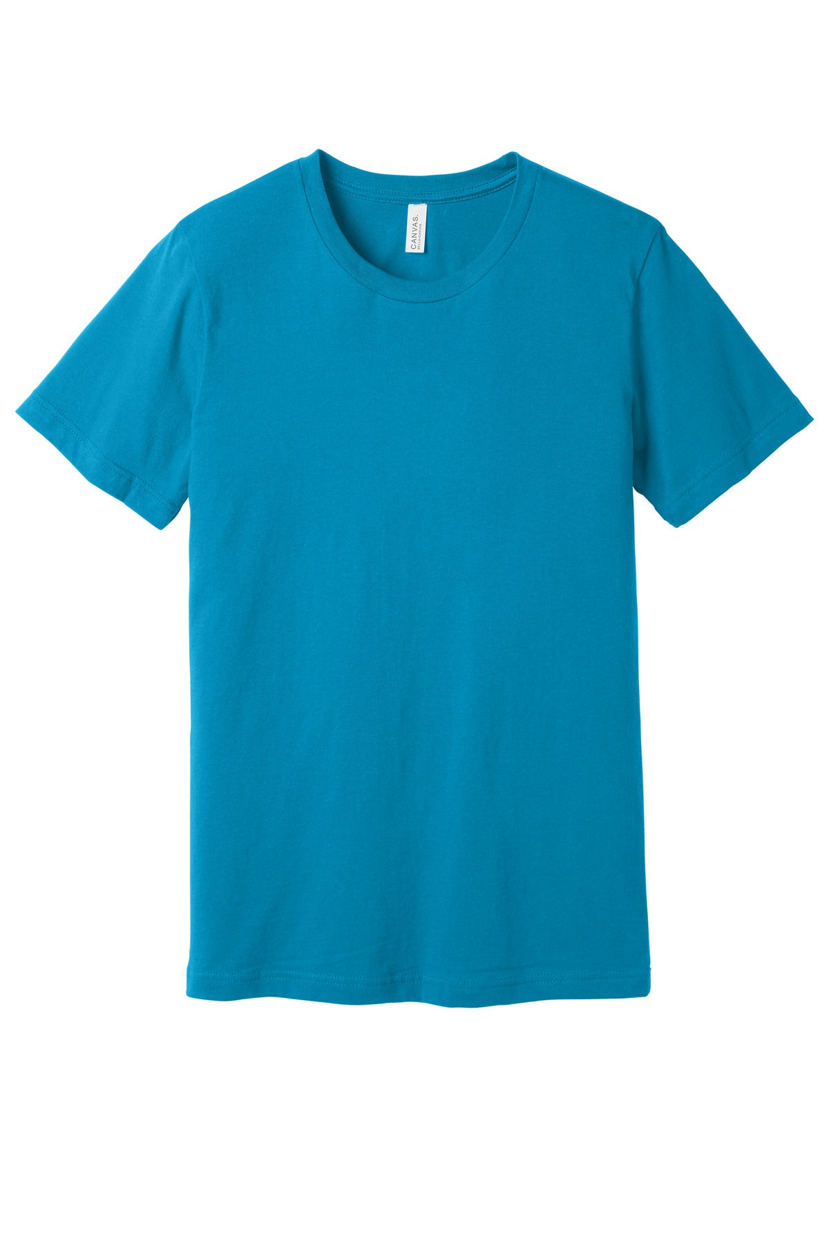 Custom Electric Blue Unisex Jersey Tee BC3001, personalized by SanCanDo Swag in Argyle, TX