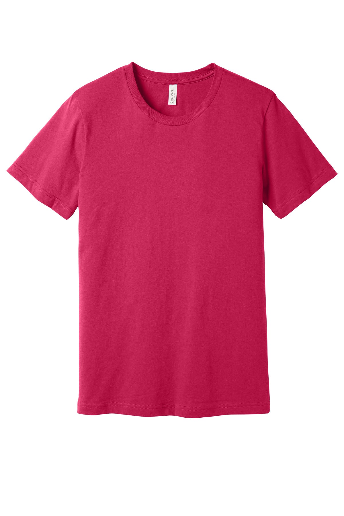 Custom Fuchsia Unisex Jersey Tee BC3001, personalized by SanCanDo Swag in Argyle, TX