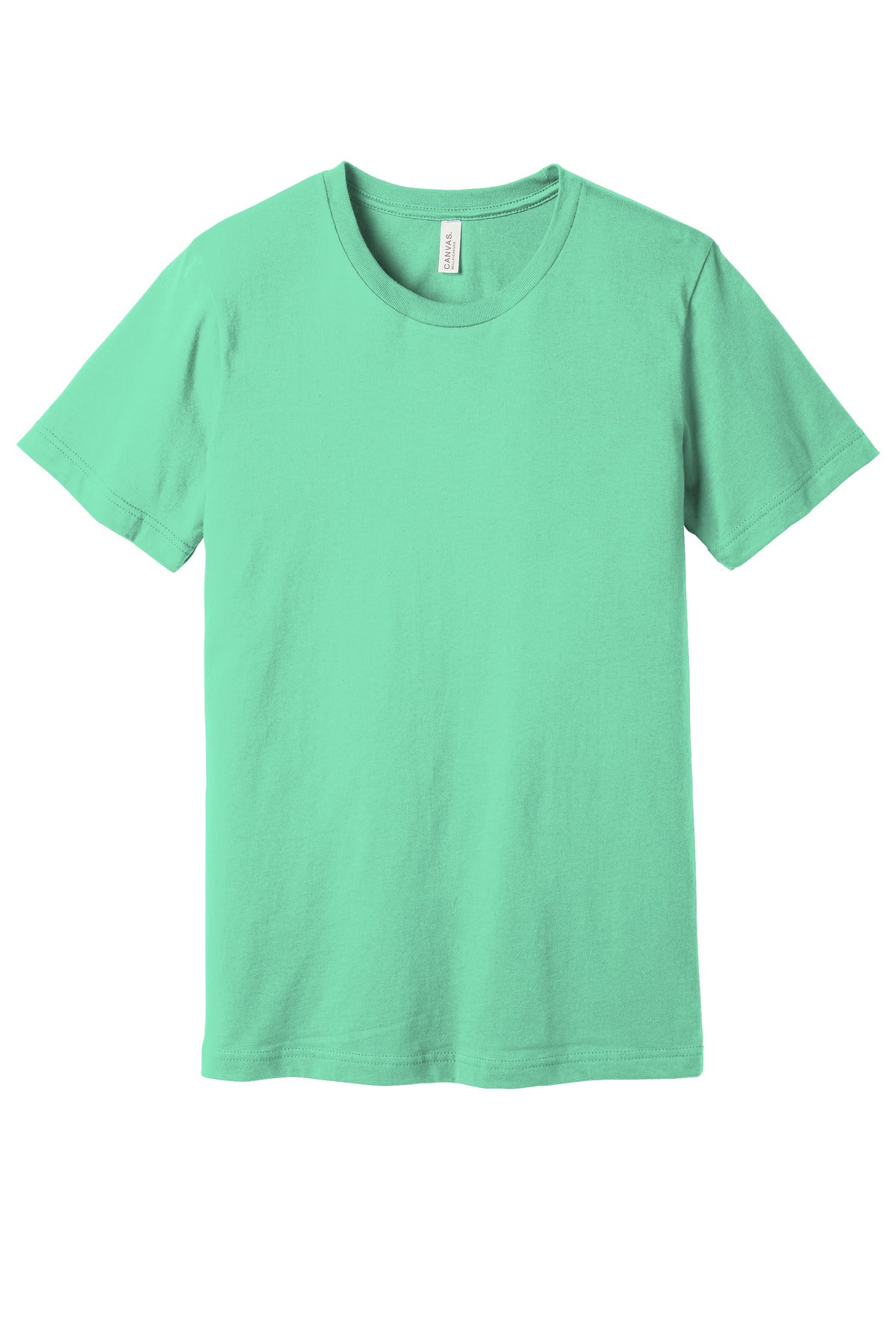 Custom Mint Unisex Jersey Tee BC3001, personalized by SanCanDo Swag in Argyle, TX