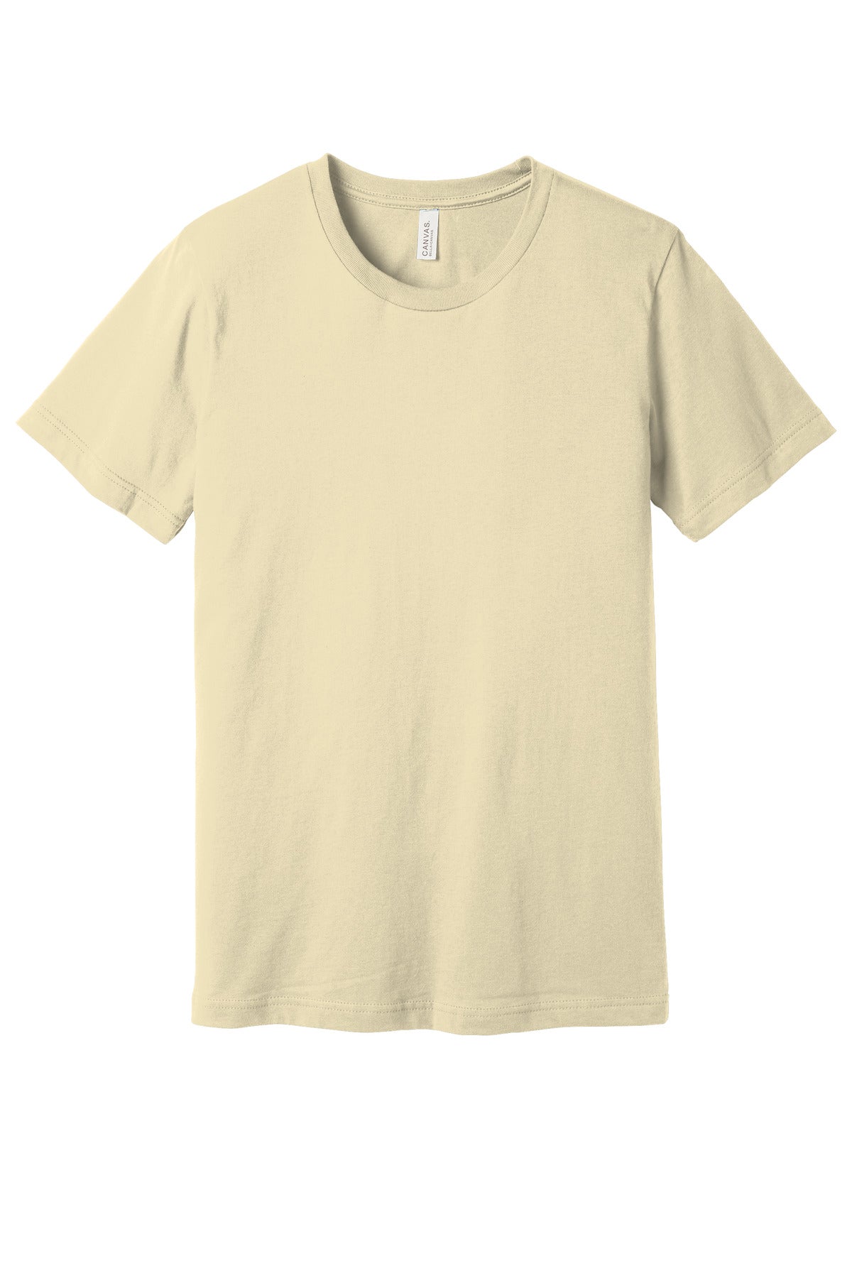 Custom Natural Unisex Jersey Tee BC3001, personalized by SanCanDo Swag in Argyle, TX