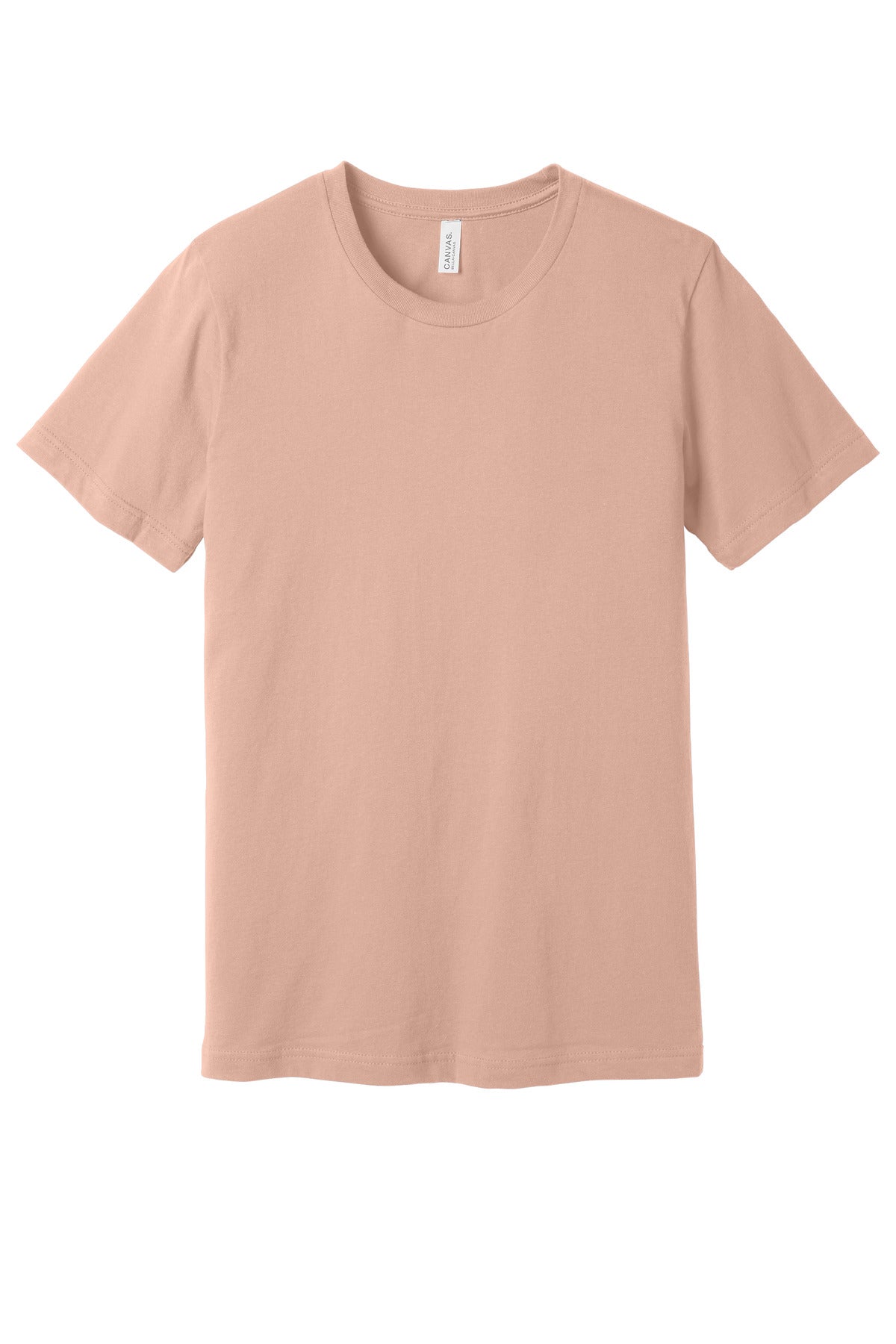 Custom Peach Unisex Jersey Tee BC3001, personalized by SanCanDo Swag in Argyle, TX
