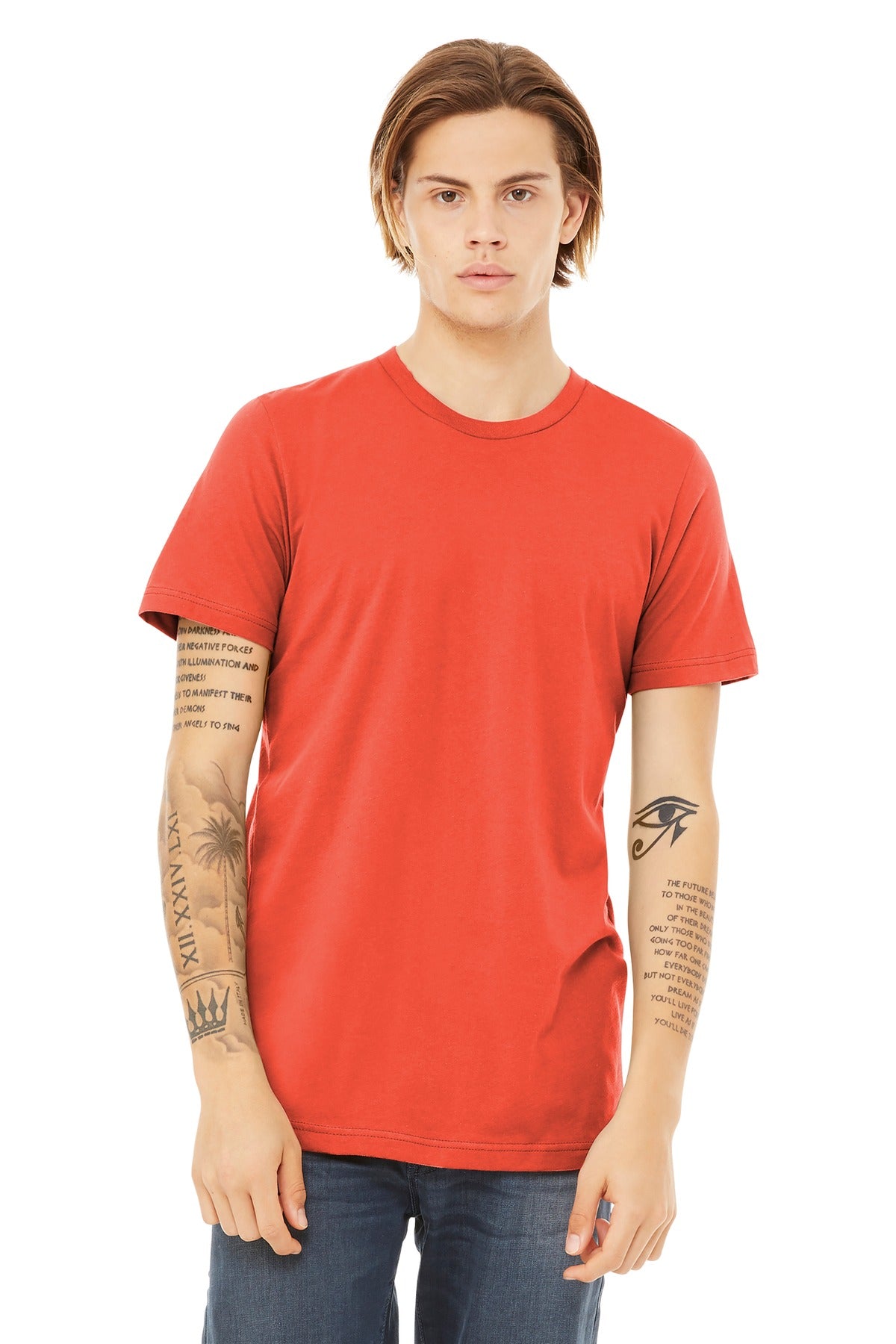 Custom Poppy Bella Jersey Tee 3001, personalized by SanCanDo Swag in Argyle, TX