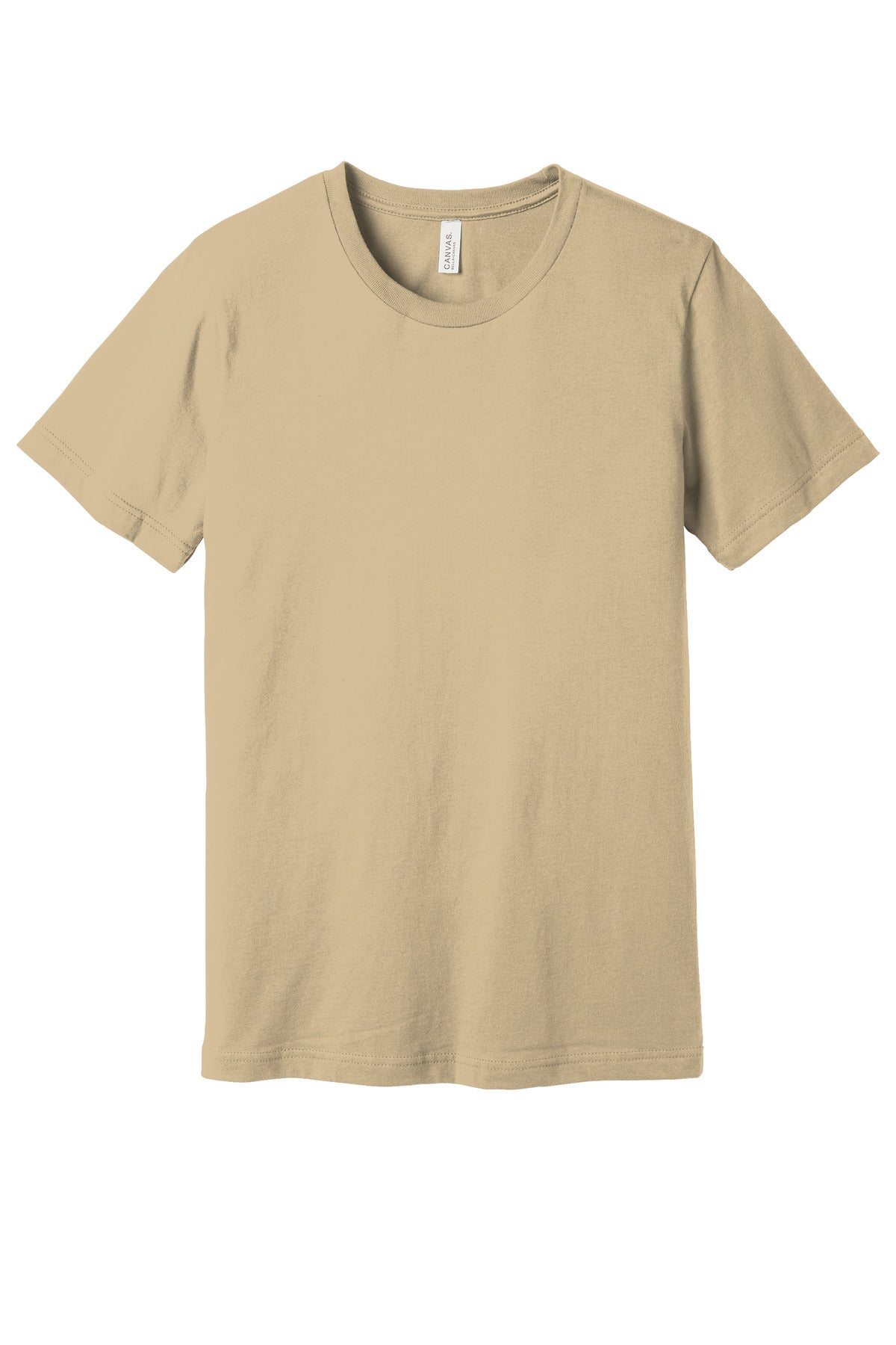 Custom Soft Cream Unisex Jersey Tee BC3001, personalized by SanCanDo Swag in Argyle, TX
