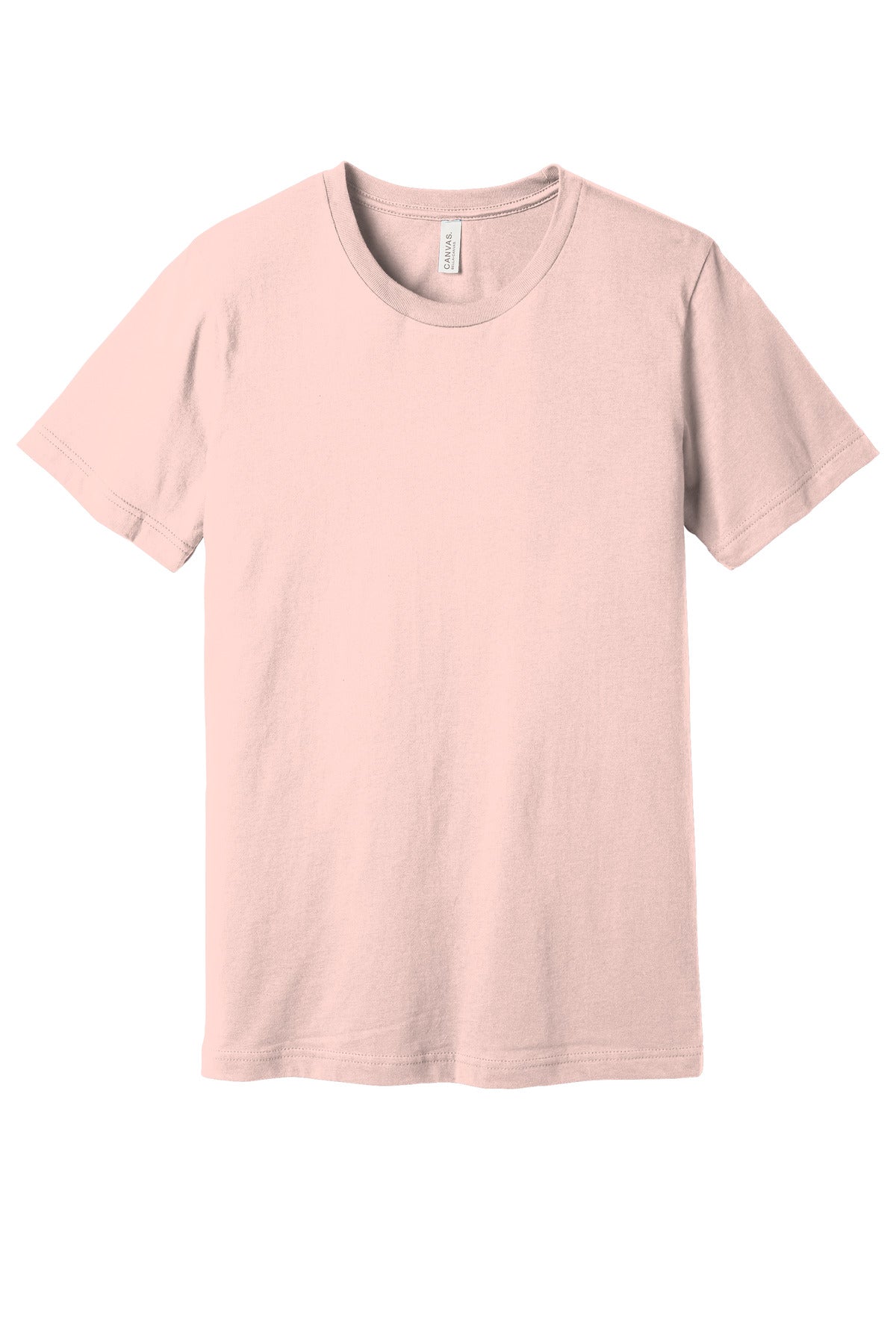 Custom Soft Pink Unisex Jersey Tee BC3001, personalized by SanCanDo Swag in Argyle, TX