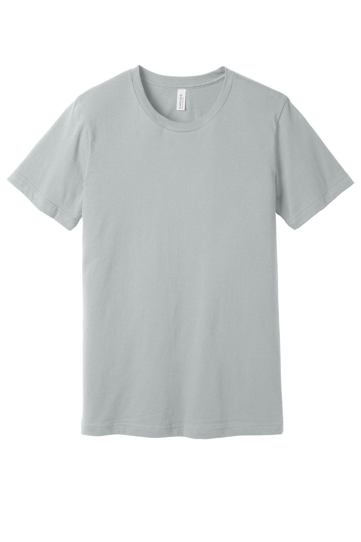 Custom Solid Athletic Grey Unisex Jersey Tee BC3001, personalized by SanCanDo Swag in Argyle, TX