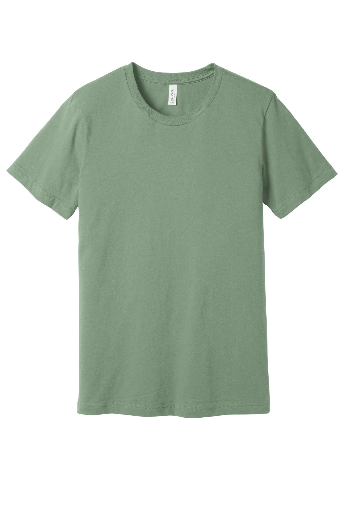Custom Sage Unisex Jersey Tee BC3001, personalized by SanCanDo Swag in Argyle, TX