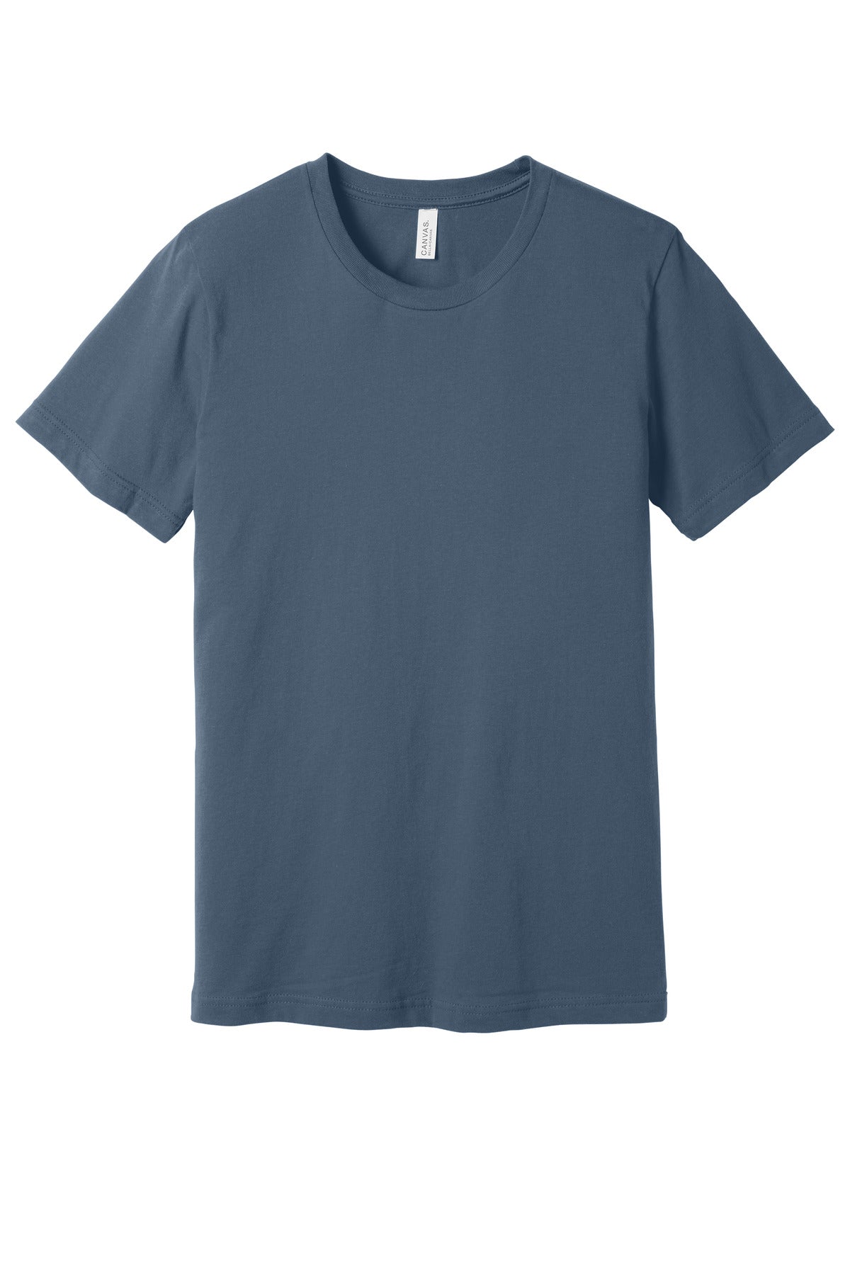 Custom Slate Unisex Jersey Tee BC3001, personalized by SanCanDo Swag in Argyle, TX
