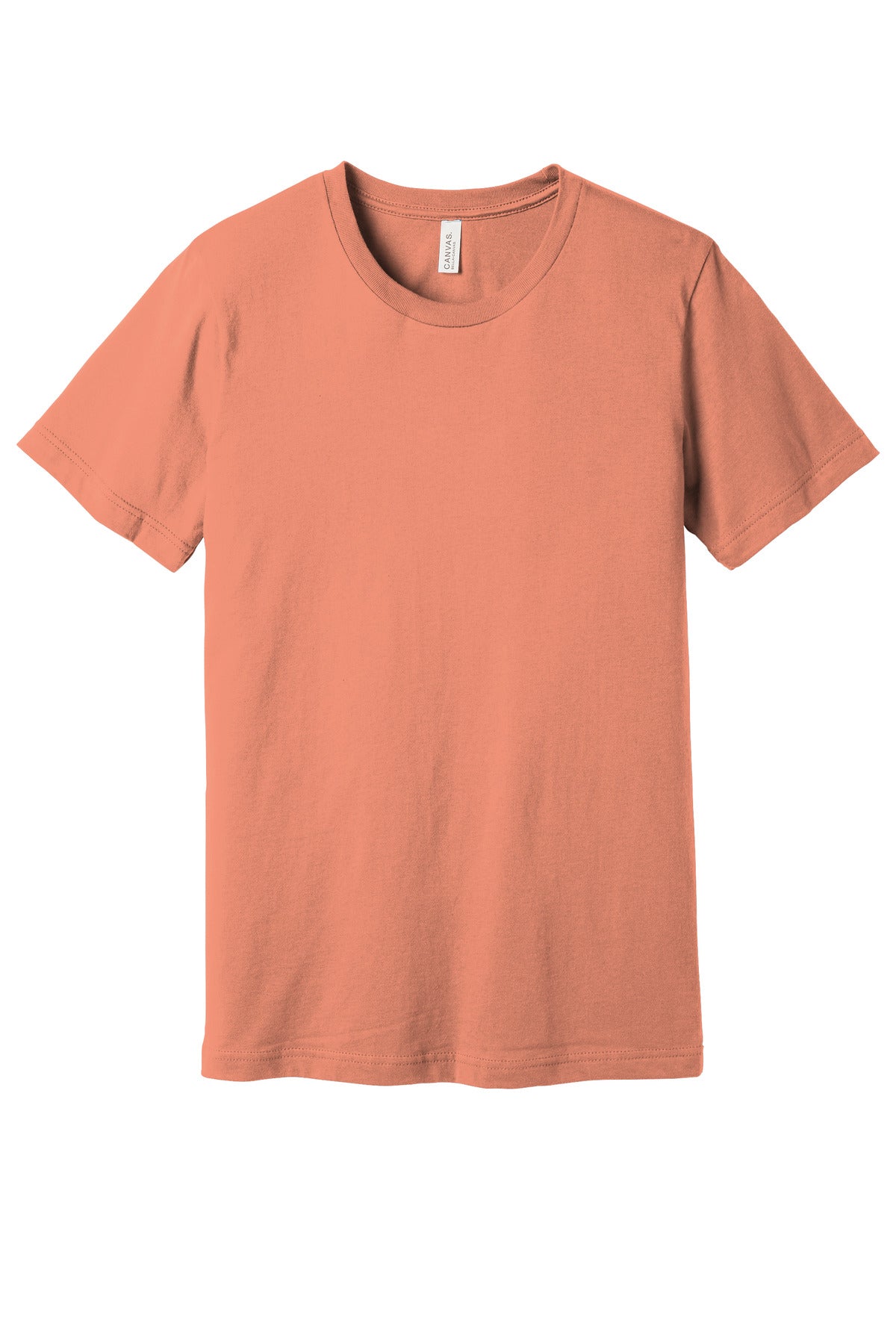 Custom Sunset Unisex Jersey Tee BC3001, personalized by SanCanDo Swag in Argyle, TX