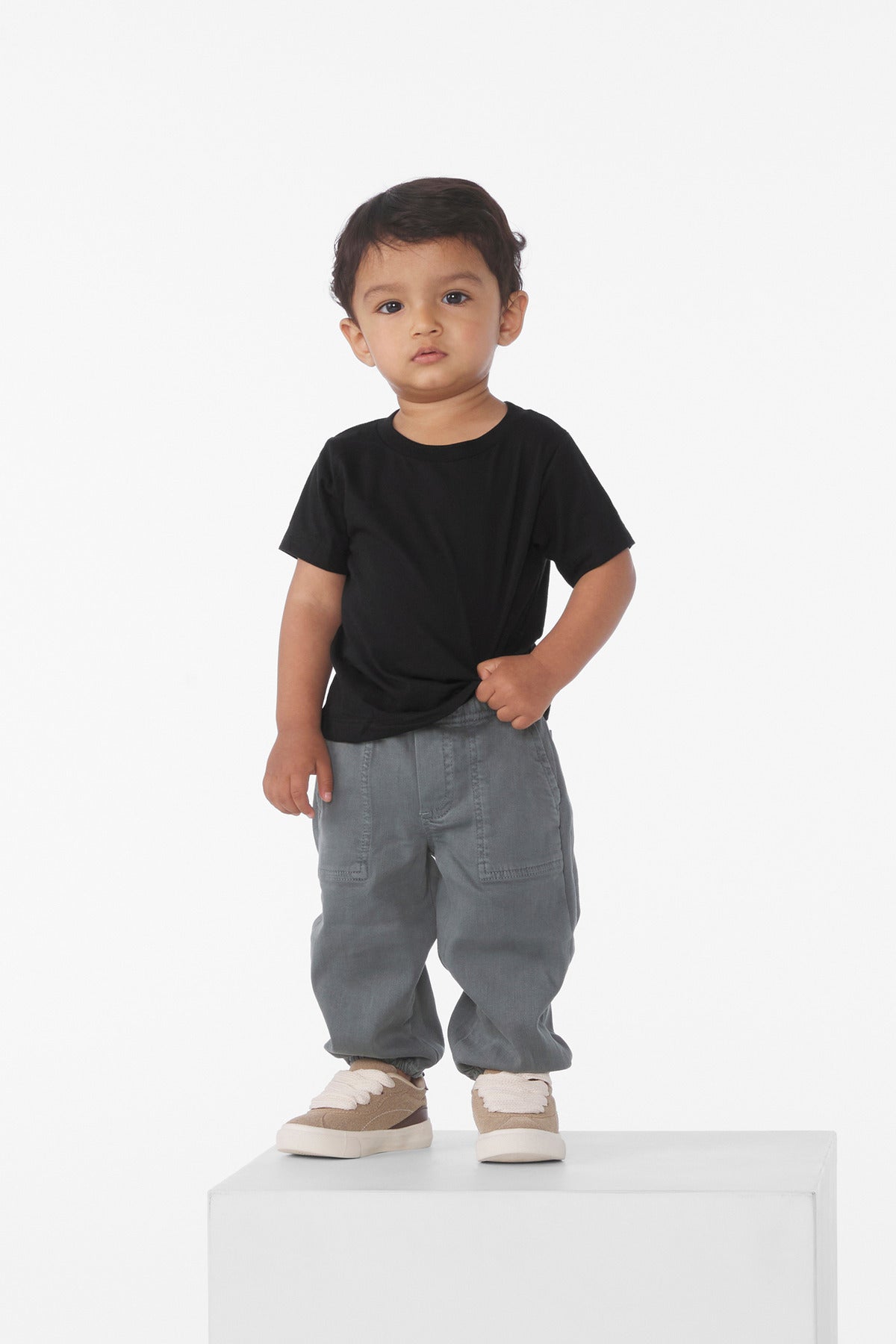 Custom Black Infant Jersey Tee BC3001B, personalized by SanCanDo Swag in Argyle, TX