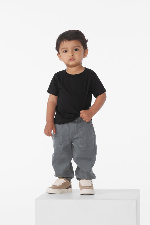 Custom Black Infant Jersey Tee BC3001B, personalized by SanCanDo Swag in Argyle, TX