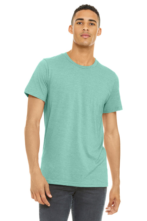 Custom Heather Mint Heather CVC Tee BC3001CVC, personalized by SanCanDo Swag in Argyle, TX