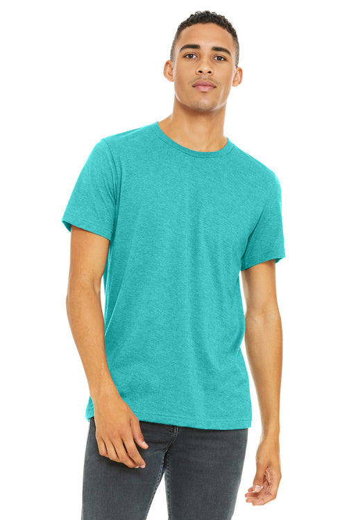 Custom Heather Sea Green Heather CVC Tee BC3001CVC, personalized by SanCanDo Swag in Argyle, TX