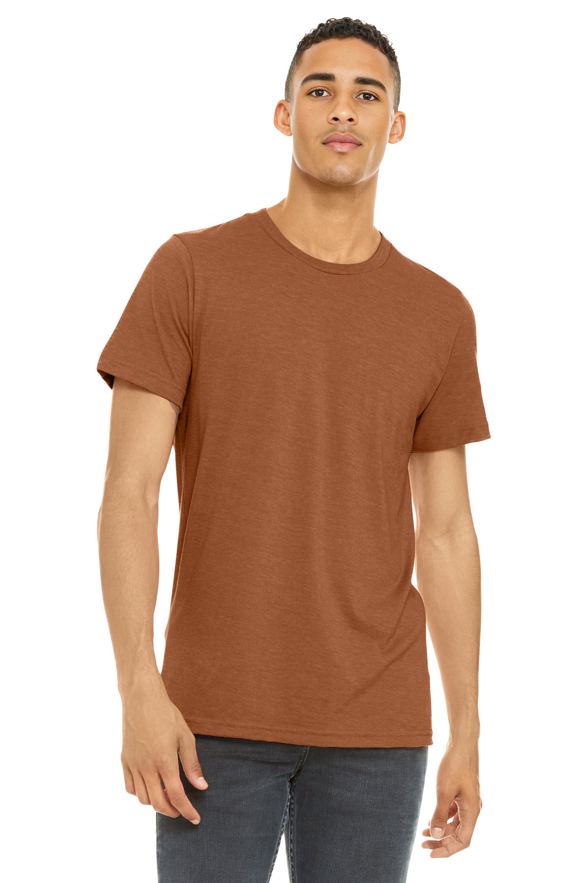 Custom Heather Autumn Heather CVC Tee BC3001CVC, personalized by SanCanDo Swag in Argyle, TX