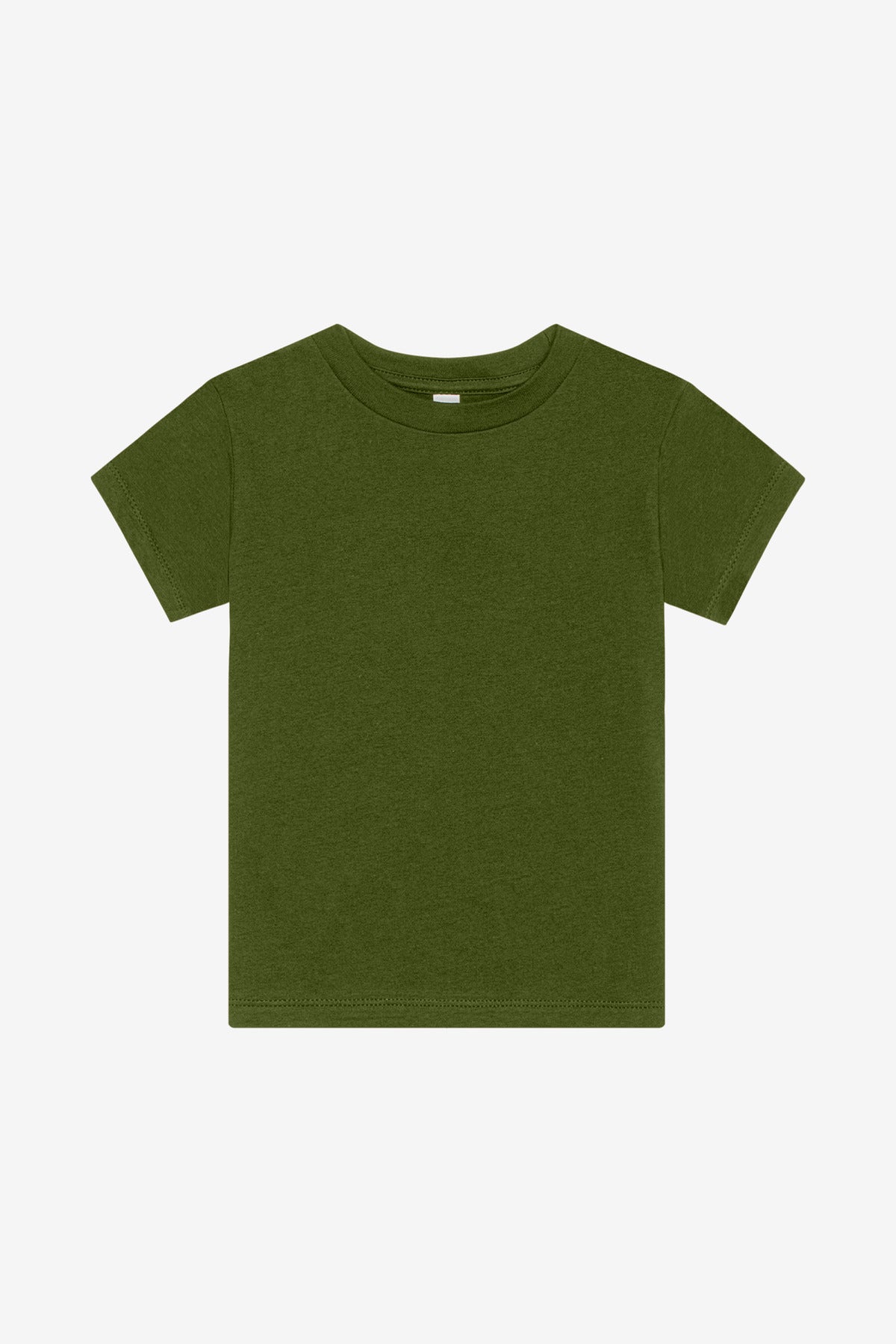 Custom Olive Toddler Tee BC3001T, personalized by SanCanDo Swag in Argyle, TX