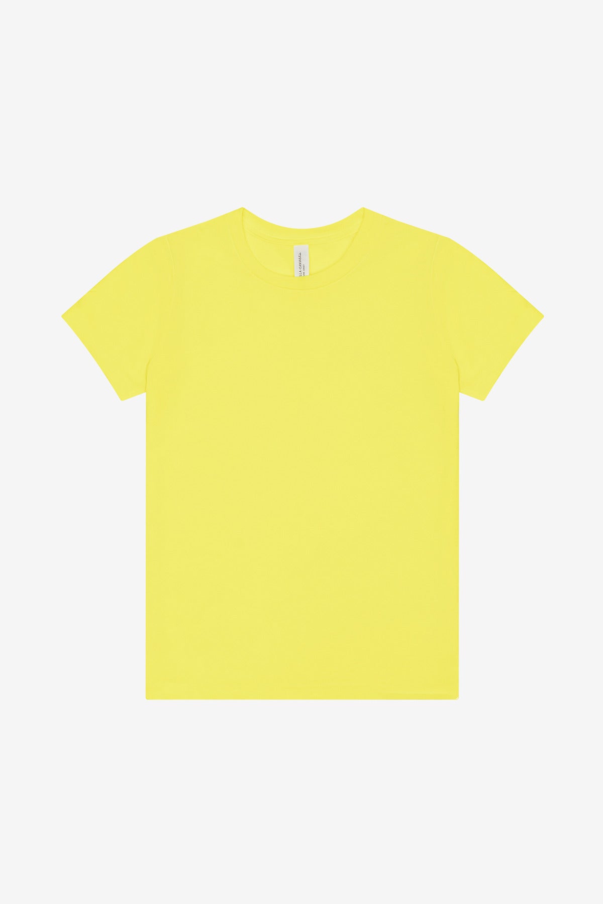 Custom Neon Yellow Youth Heather CVC Tee BC3001YCVC, personalized by SanCanDo Swag in Argyle, TX