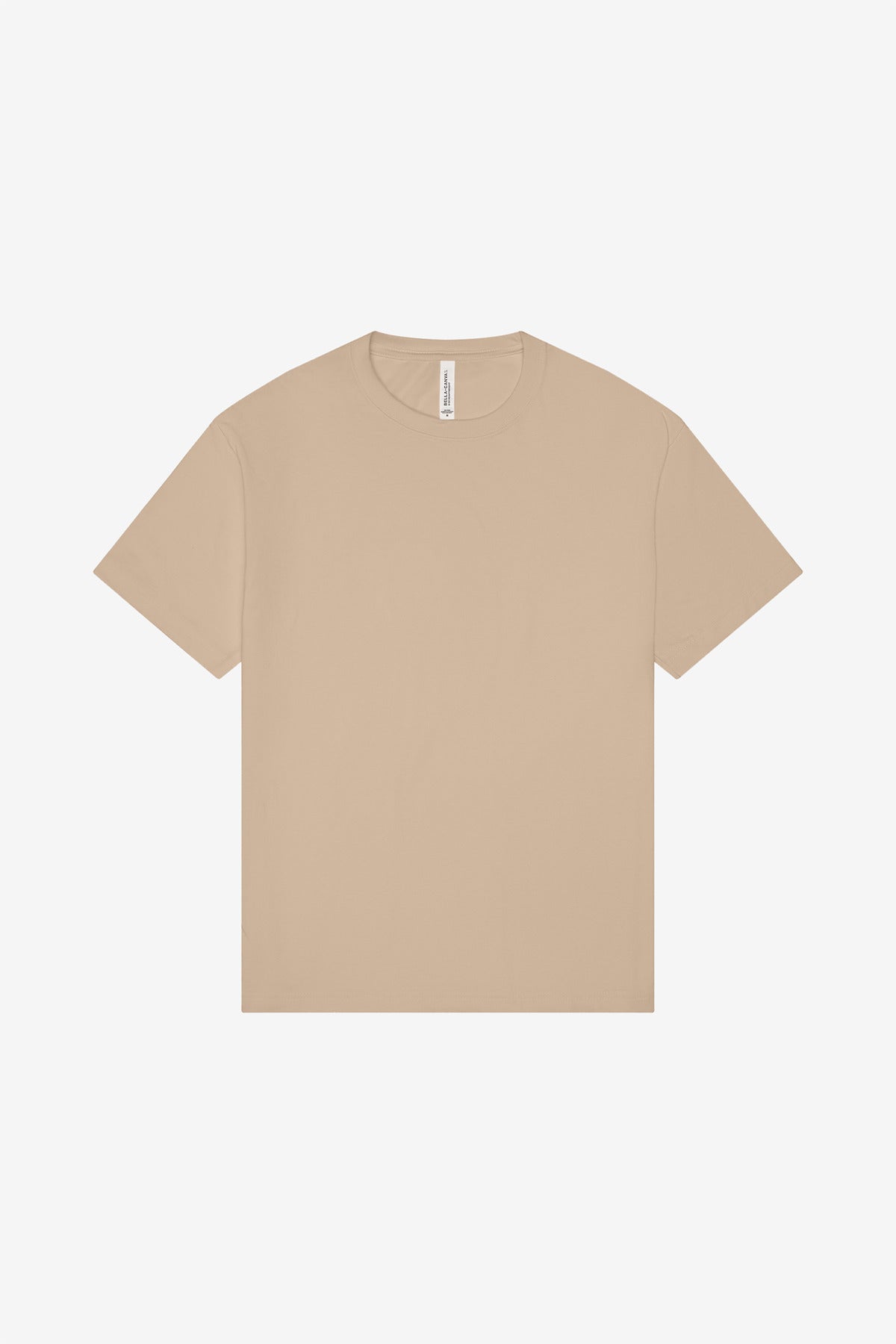 Custom Tan Unisex 6-Ounce Heavyweight Tee BC3010, personalized by SanCanDo Swag in Argyle, TX