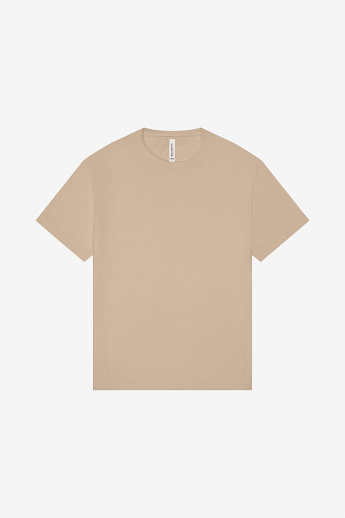 Custom Tan Unisex 6-Ounce Heavyweight Tee BC3010, personalized by SanCanDo Swag in Argyle, TX