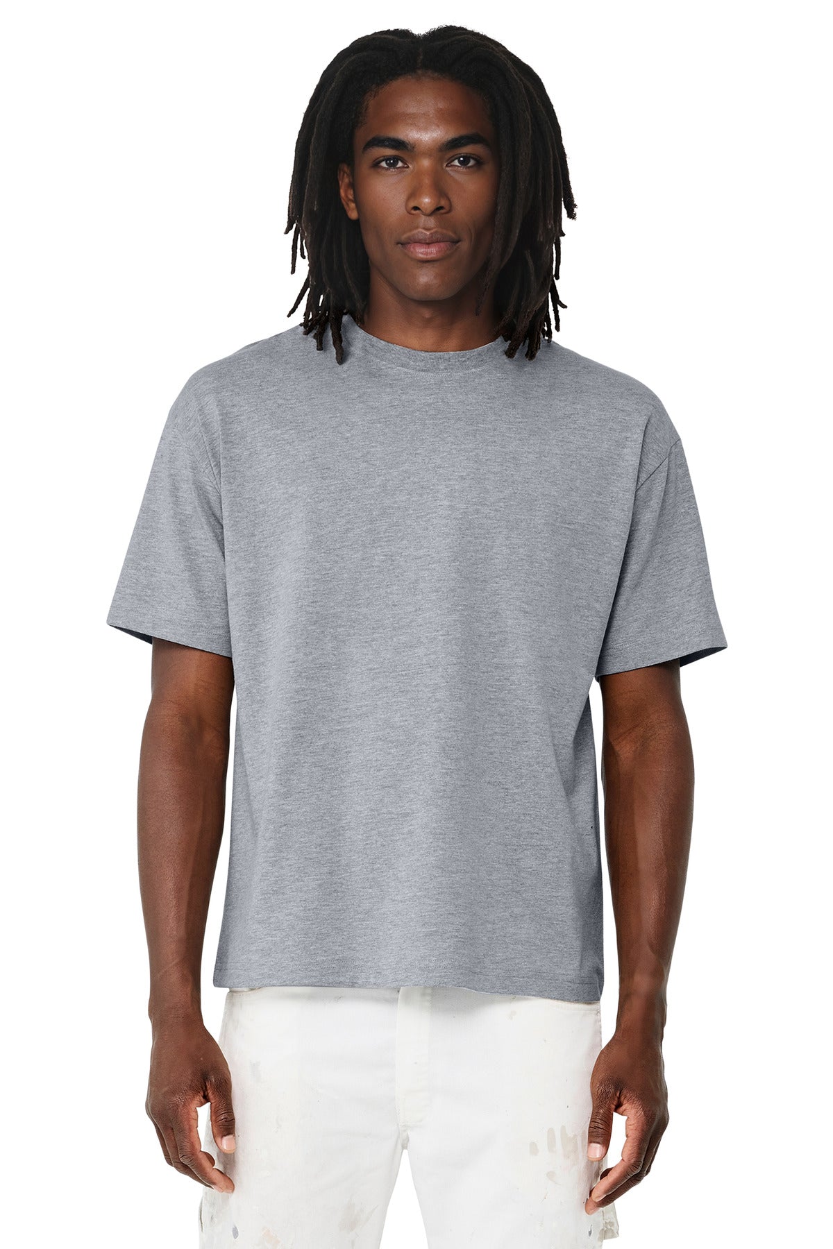 Custom Athletic Heather Unisex 6-Ounce Heavyweight Tee BC3010, personalized by SanCanDo Swag in Argyle, TX
