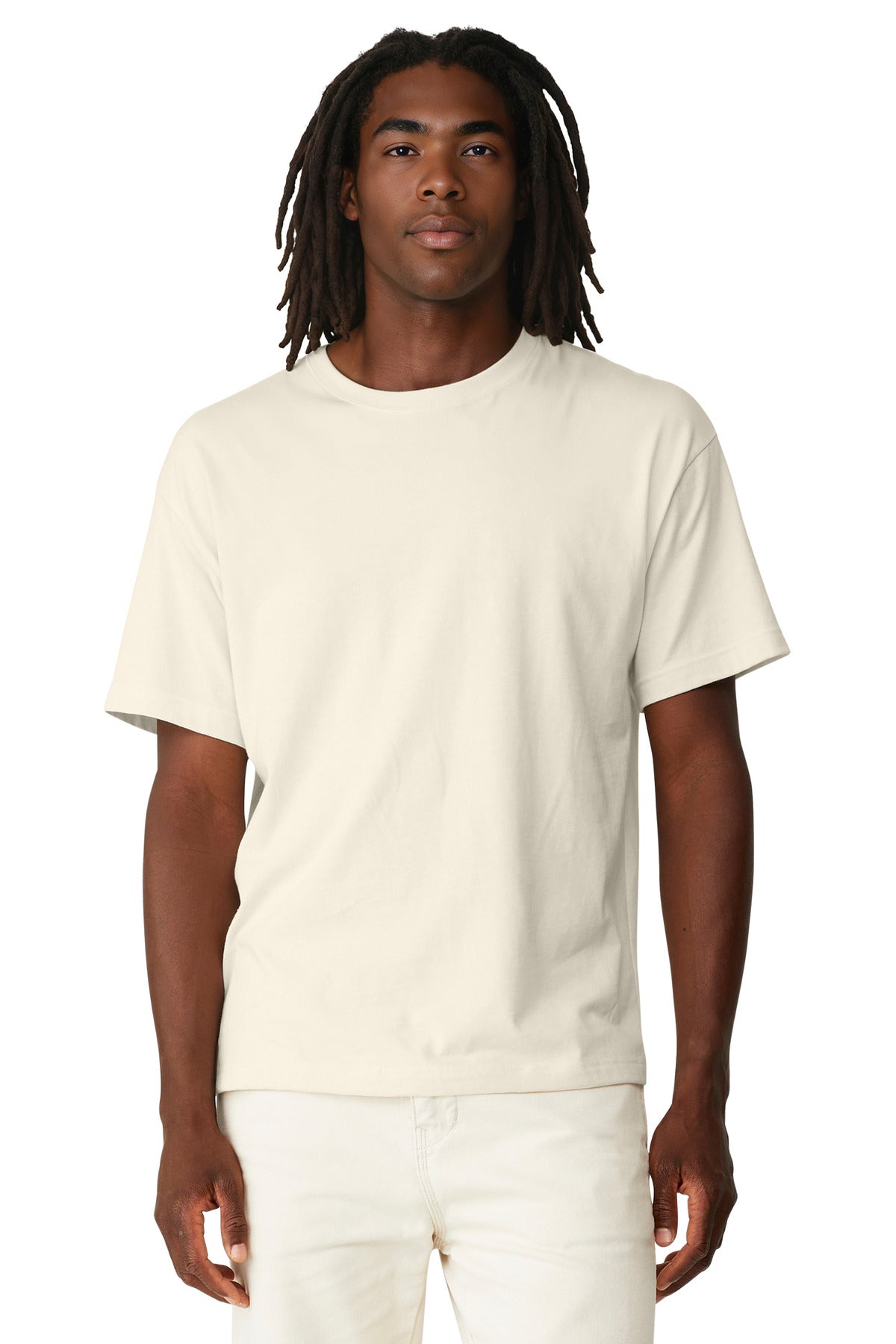 Custom Natural Unisex 6-Ounce Heavyweight Tee BC3010, personalized by SanCanDo Swag in Argyle, TX