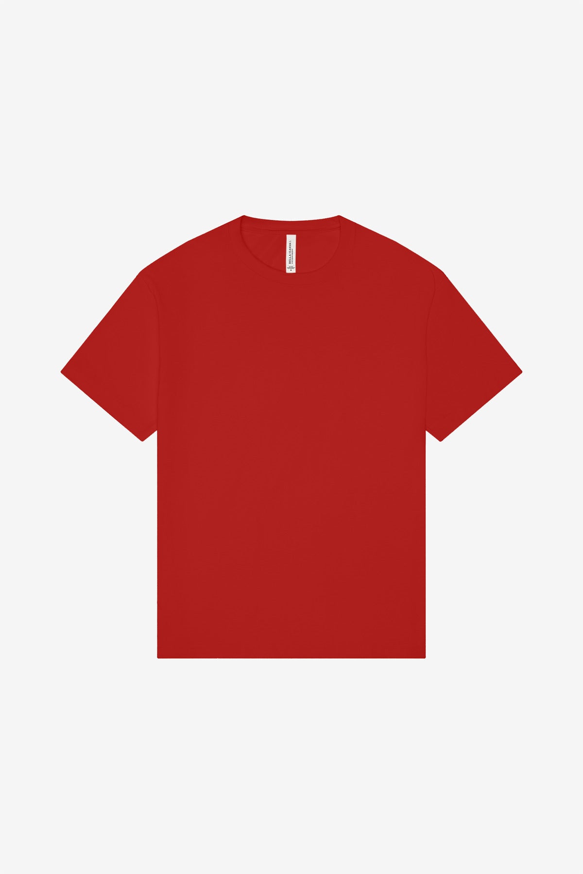 Custom Red Unisex 6-Ounce Heavyweight Tee BC3010, personalized by SanCanDo Swag in Argyle, TX