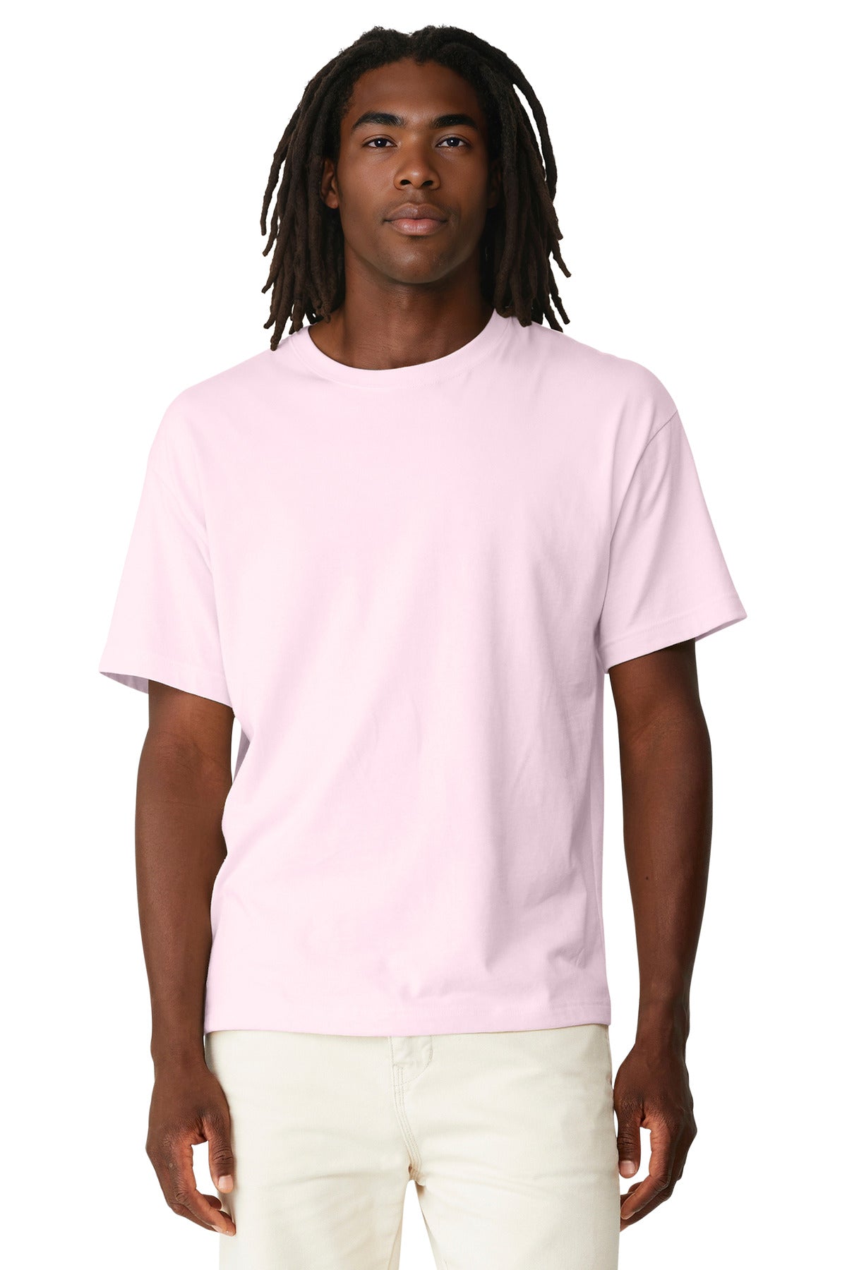 Custom Soft Pink Unisex 6-Ounce Heavyweight Tee BC3010, personalized by SanCanDo Swag in Argyle, TX