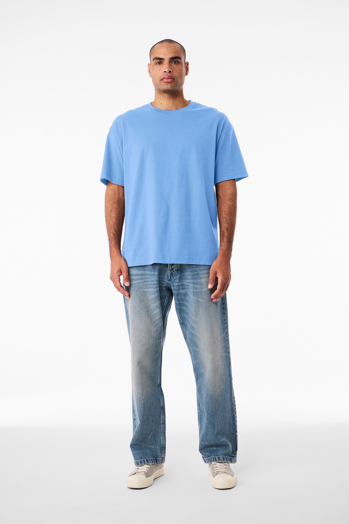 Custom Carolina Blue Unisex 6-Ounce Heavyweight Tee BC3010, personalized by SanCanDo Swag in Argyle, TX