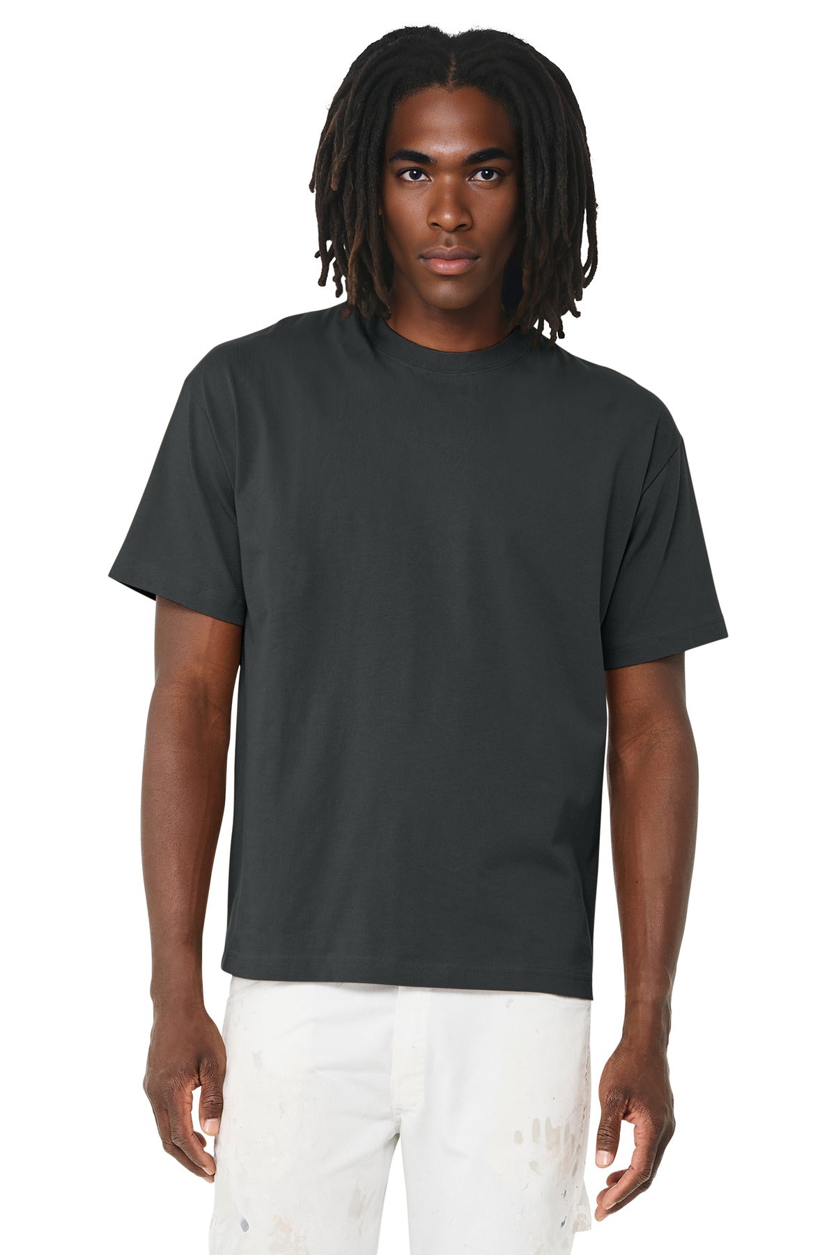 Custom Dark Grey Unisex 6-Ounce Heavyweight Tee BC3010, personalized by SanCanDo Swag in Argyle, TX