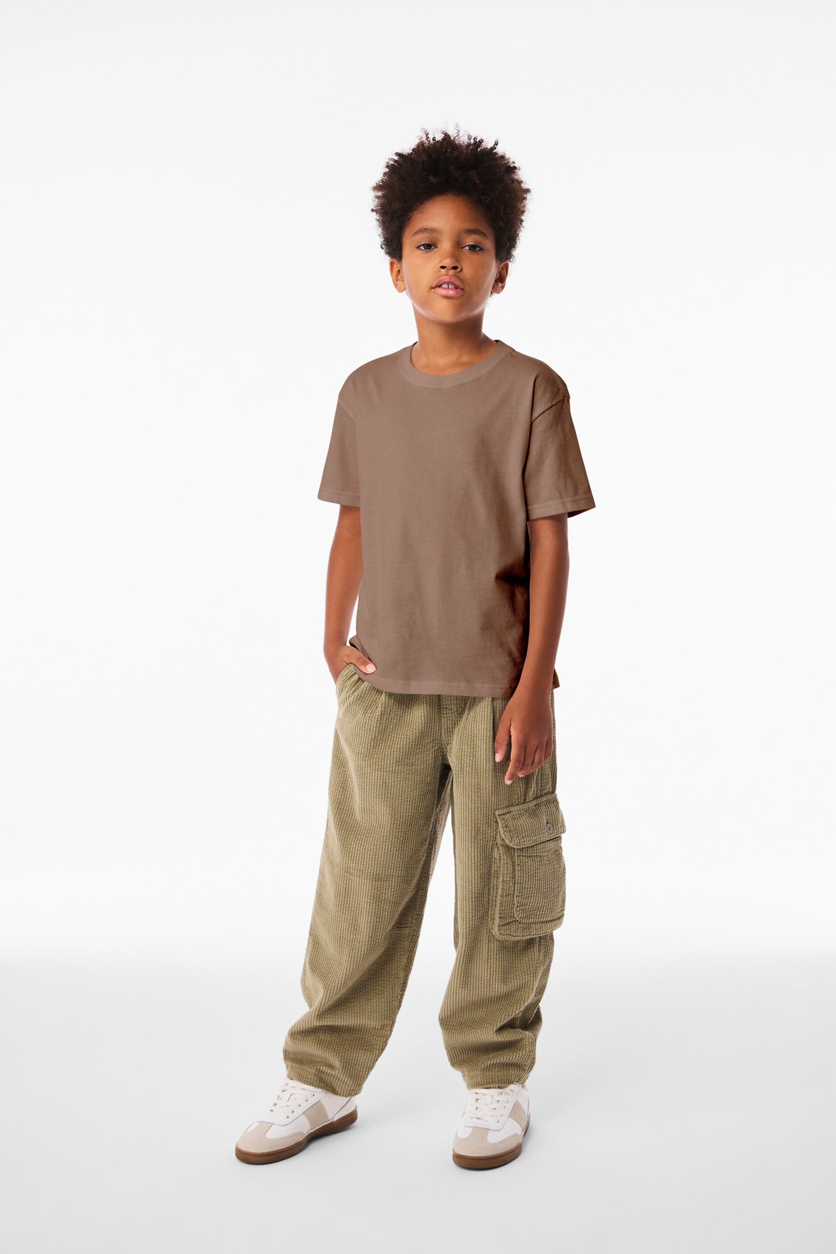 Custom Vintage Brown Youth 6-Ounce Heavyweight Tee BC3010Y, personalized by SanCanDo Swag in Argyle, TX