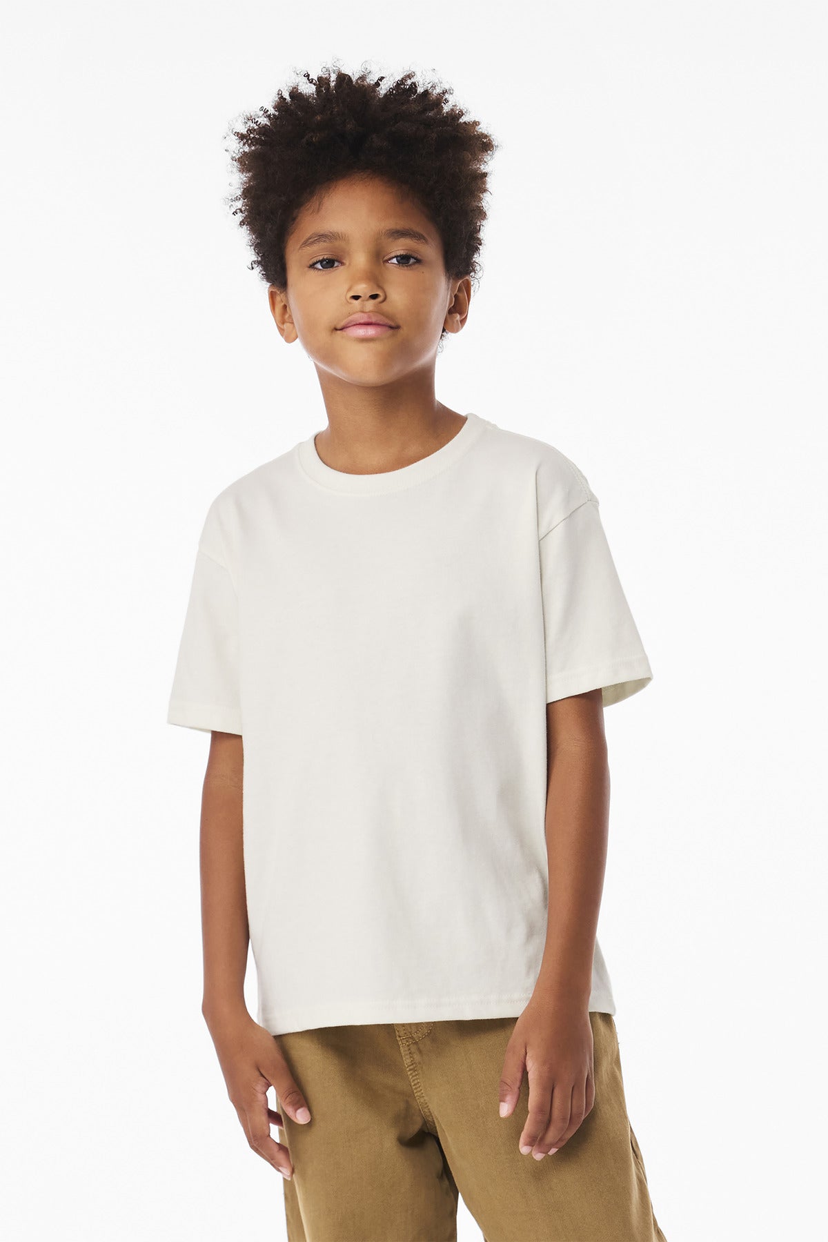 Custom Vintage White Youth 6-Ounce Heavyweight Tee BC3010Y, personalized by SanCanDo Swag in Argyle, TX