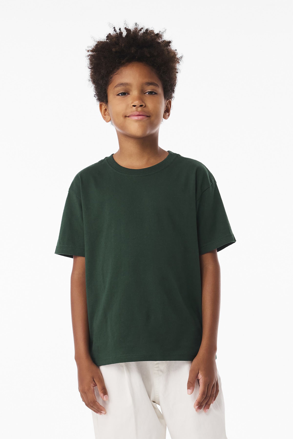 Custom Forest Youth 6-Ounce Heavyweight Tee BC3010Y, personalized by SanCanDo Swag in Argyle, TX