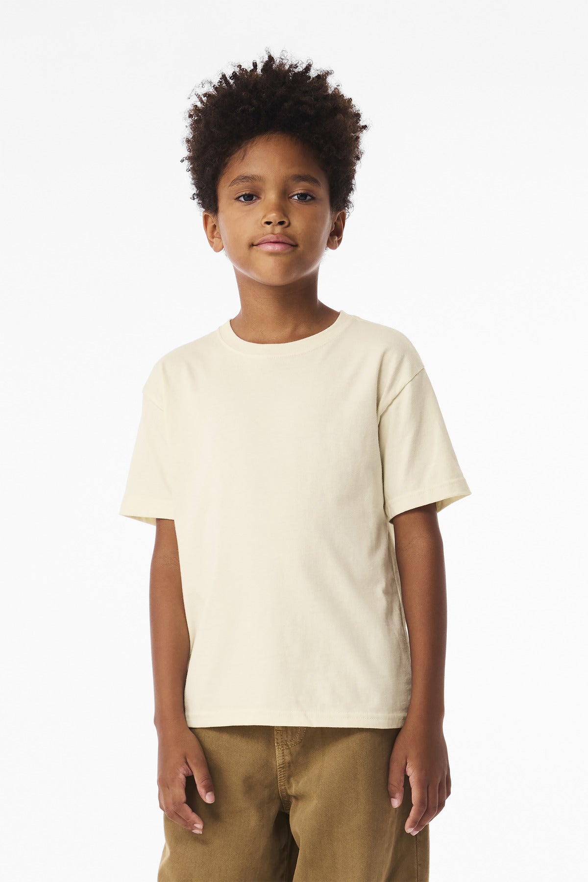 Custom Natural Youth 6-Ounce Heavyweight Tee BC3010Y, personalized by SanCanDo Swag in Argyle, TX