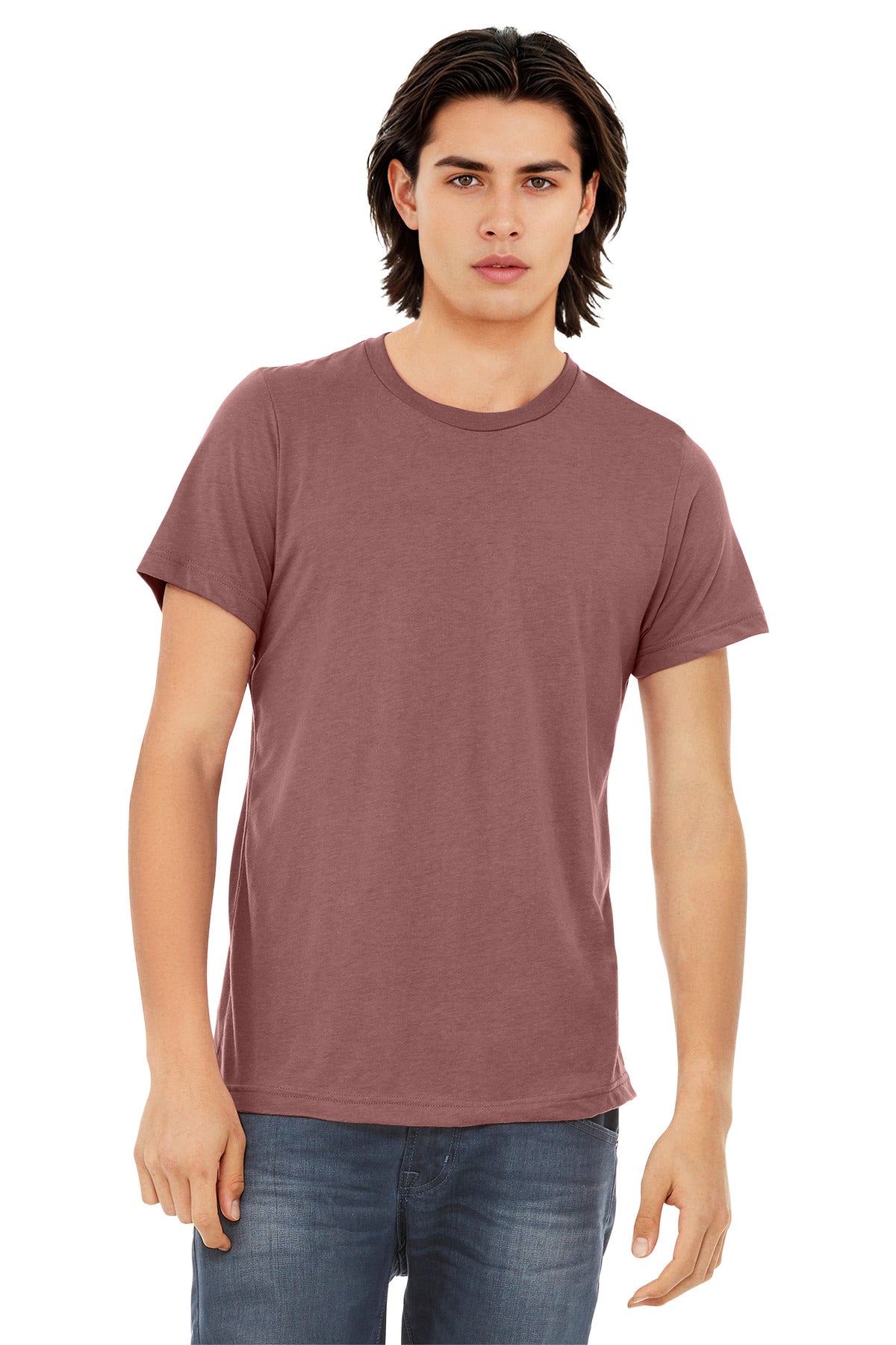 Custom Mauve Triblend Triblend Tee BC3413, personalized by SanCanDo Swag in Argyle, TX
