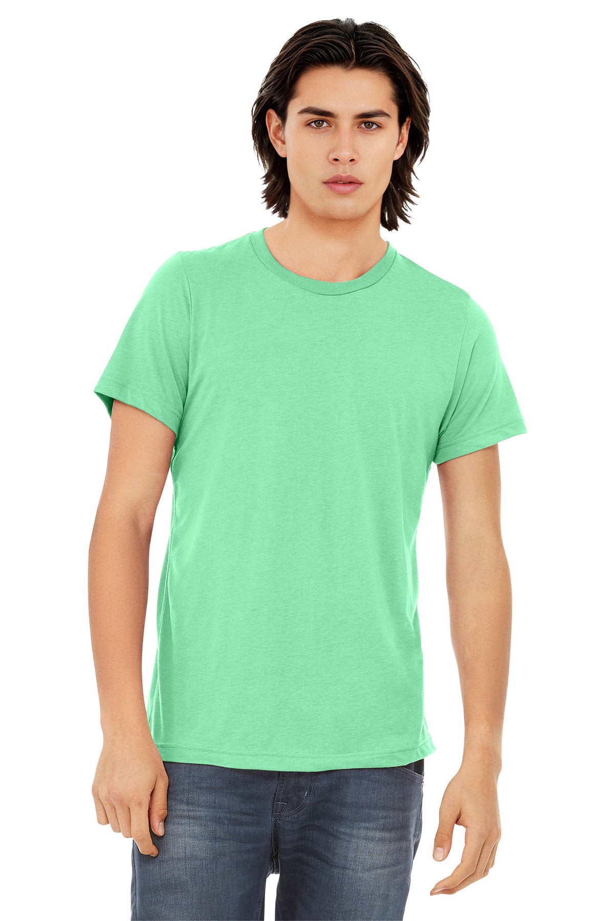 Custom Mint Triblend Triblend Tee BC3413, personalized by SanCanDo Swag in Argyle, TX