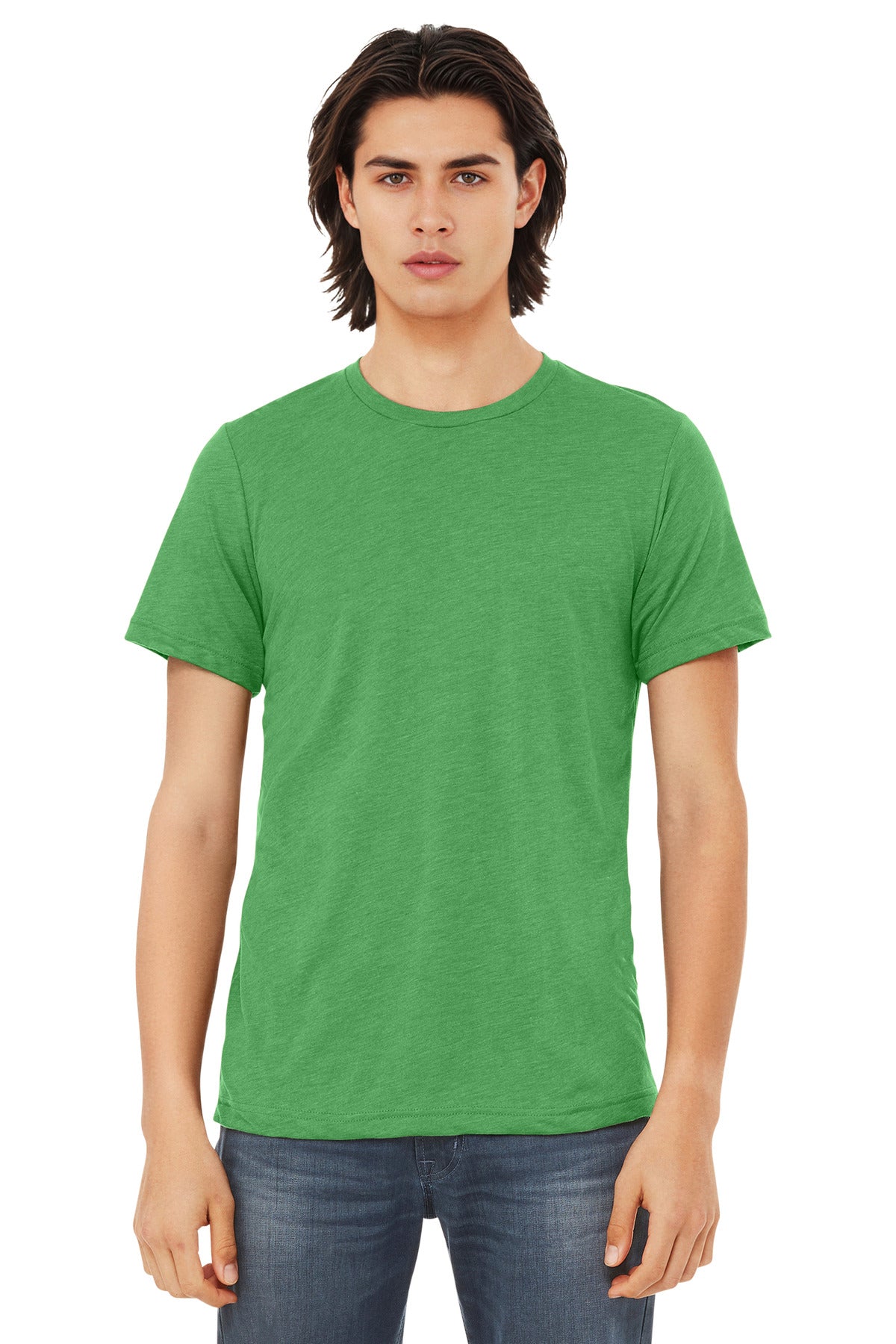 Custom Green Triblend Triblend Tee BC3413, personalized by SanCanDo Swag in Argyle, TX