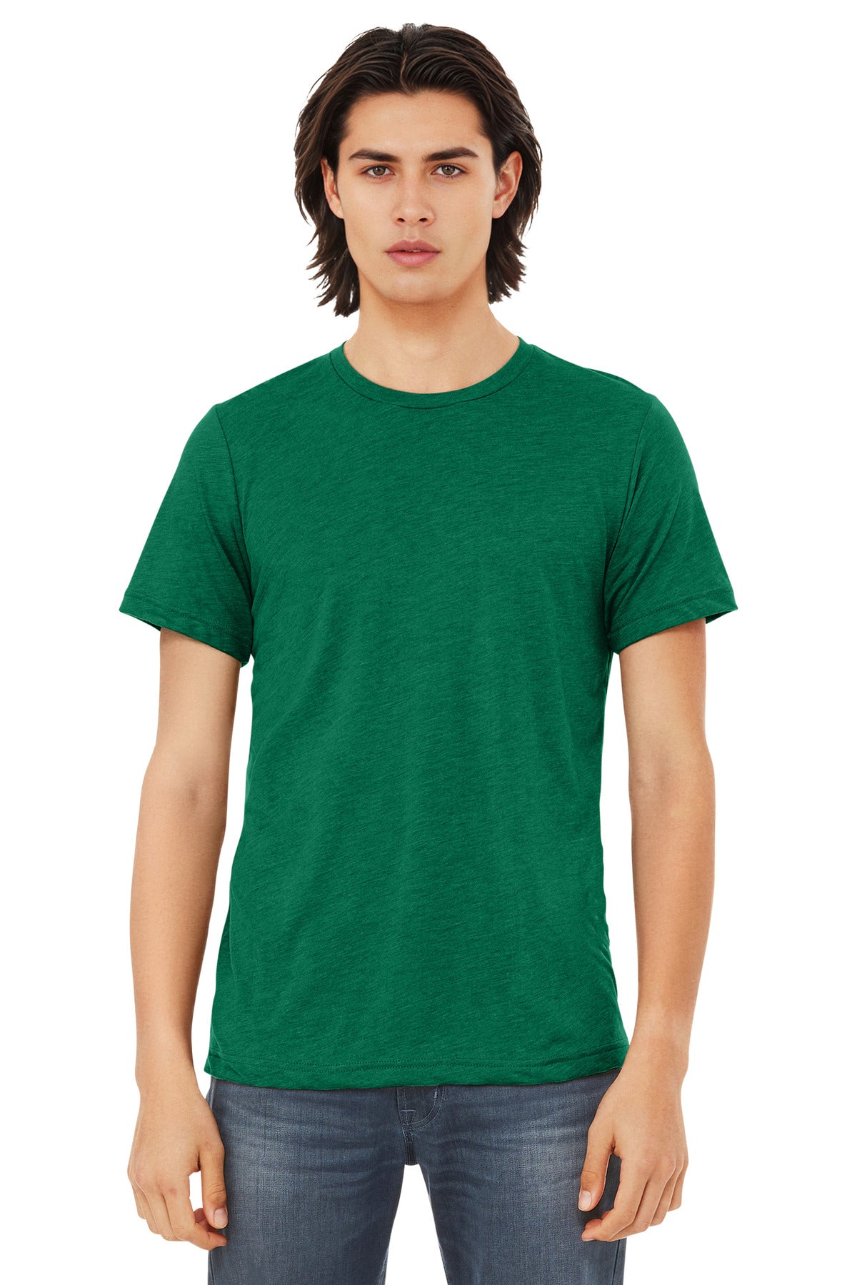 Custom Kelly Triblend Triblend Tee BC3413, personalized by SanCanDo Swag in Argyle, TX
