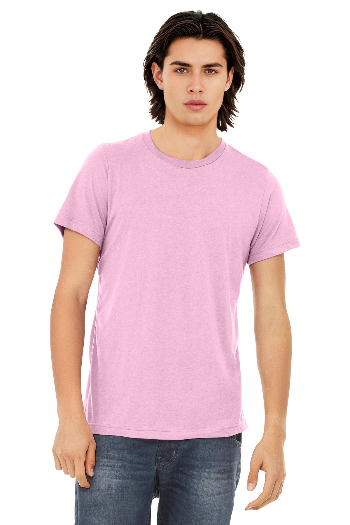 Custom Lilac Triblend Triblend Tee BC3413, personalized by SanCanDo Swag in Argyle, TX