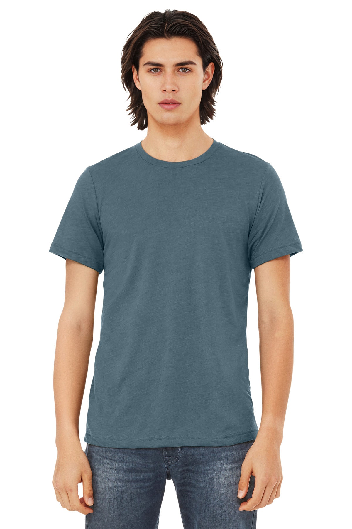 Custom Solid Slate Triblend Triblend Tee BC3413, personalized by SanCanDo Swag in Argyle, TX