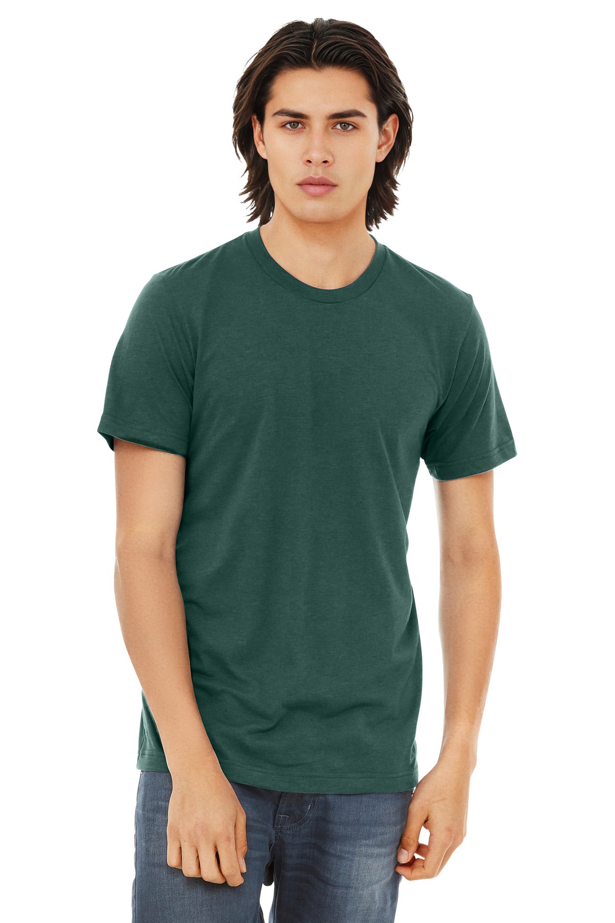 Custom Solid Forest Triblend Triblend Tee BC3413, personalized by SanCanDo Swag in Argyle, TX